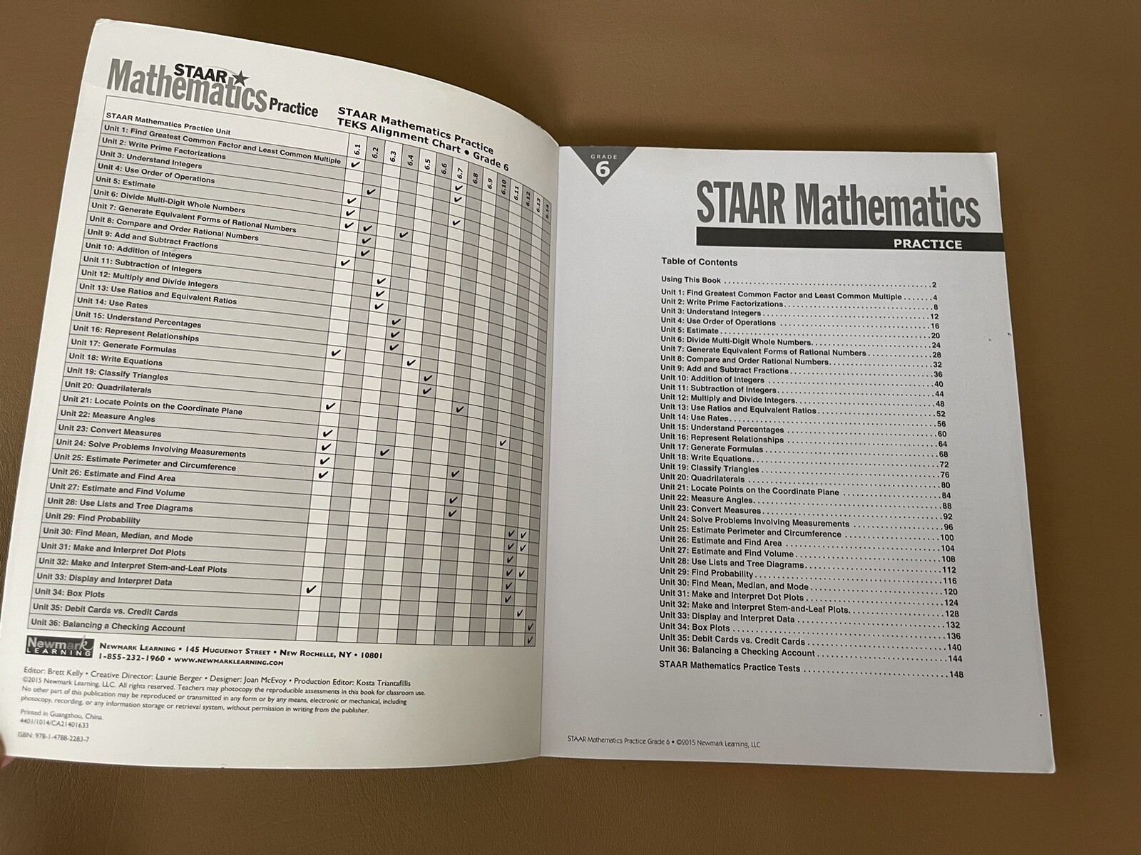Staar Mathematics Practice Grade 6 – Newmark Learning
