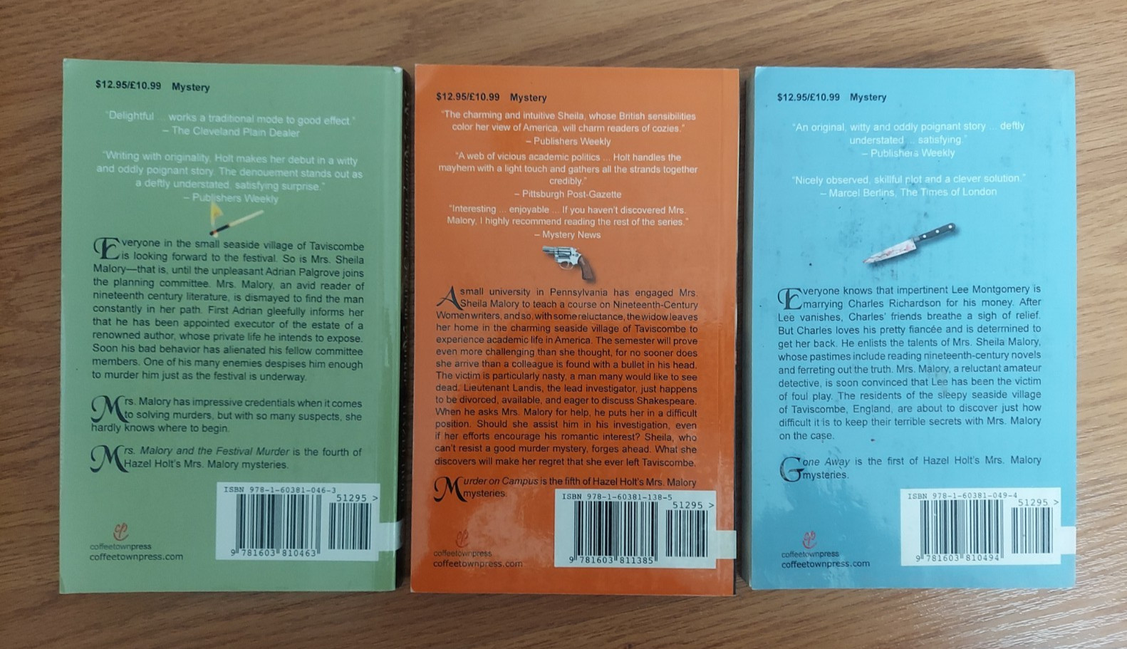 Lot Of 3 A Mrs. Malory Mystery Books by Hazel Holt Paperback Very Good Cond.