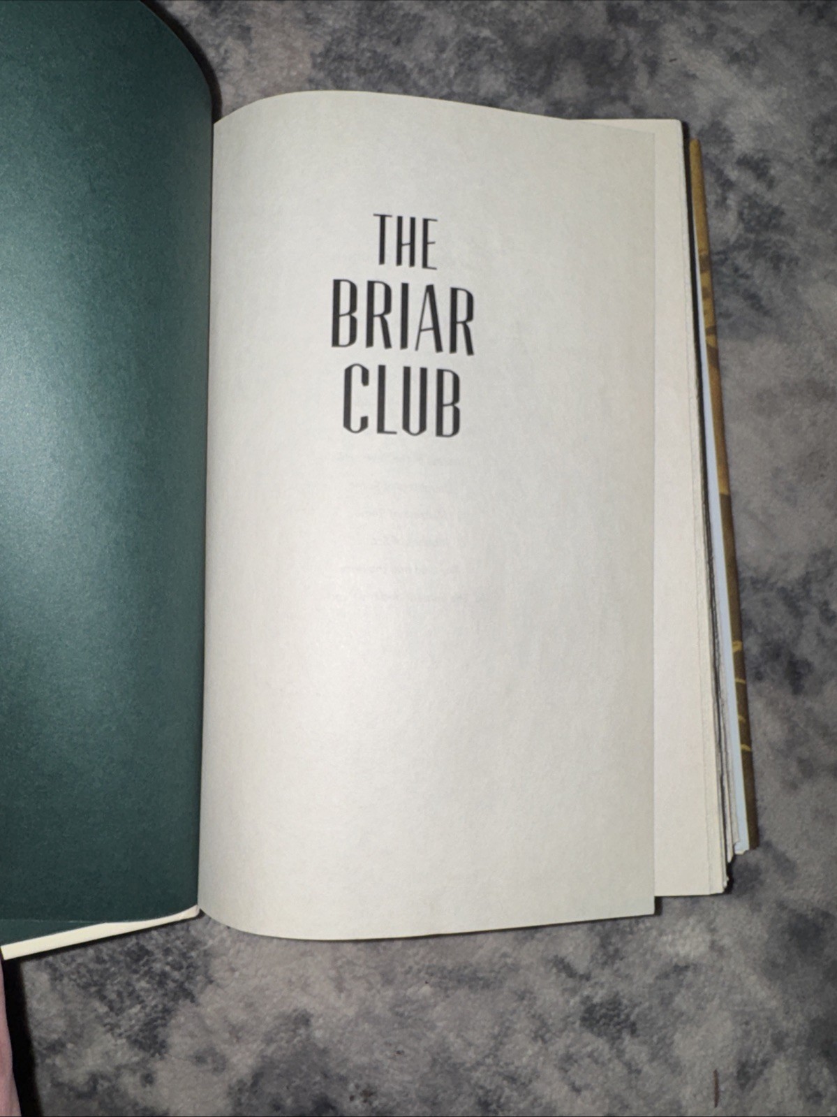 The Briar Club By Kate Quinn Hardcover Stated First Edition hc Book VERY GOOD