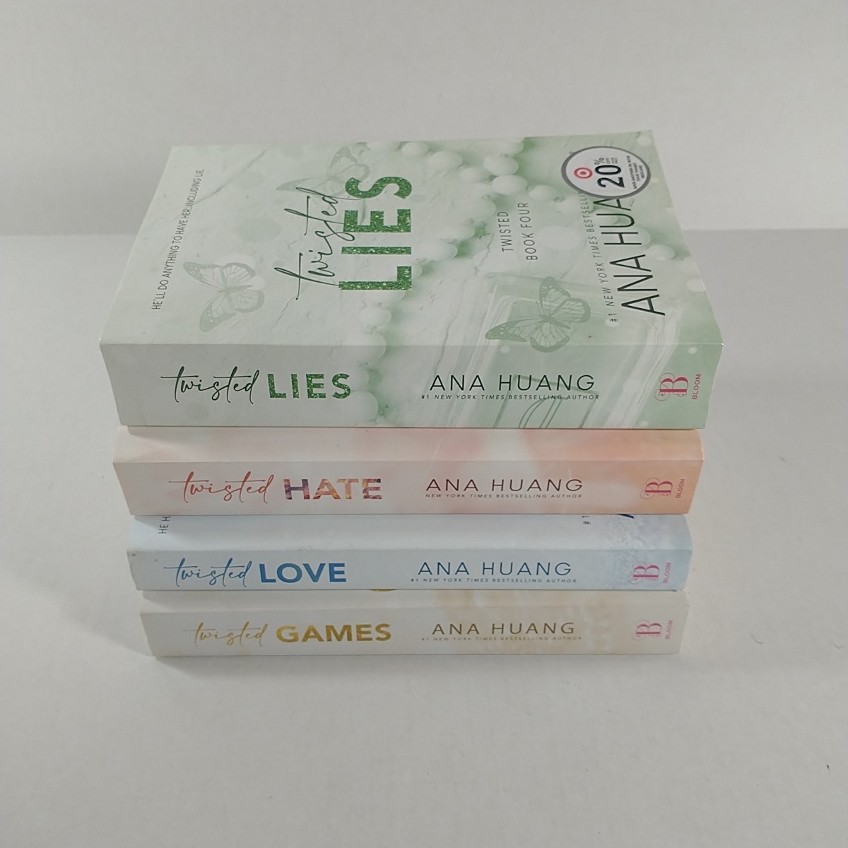 Twisted Series by Ana Huang – 4-Book Set ( Love, Games, Hate, Lies ) Used