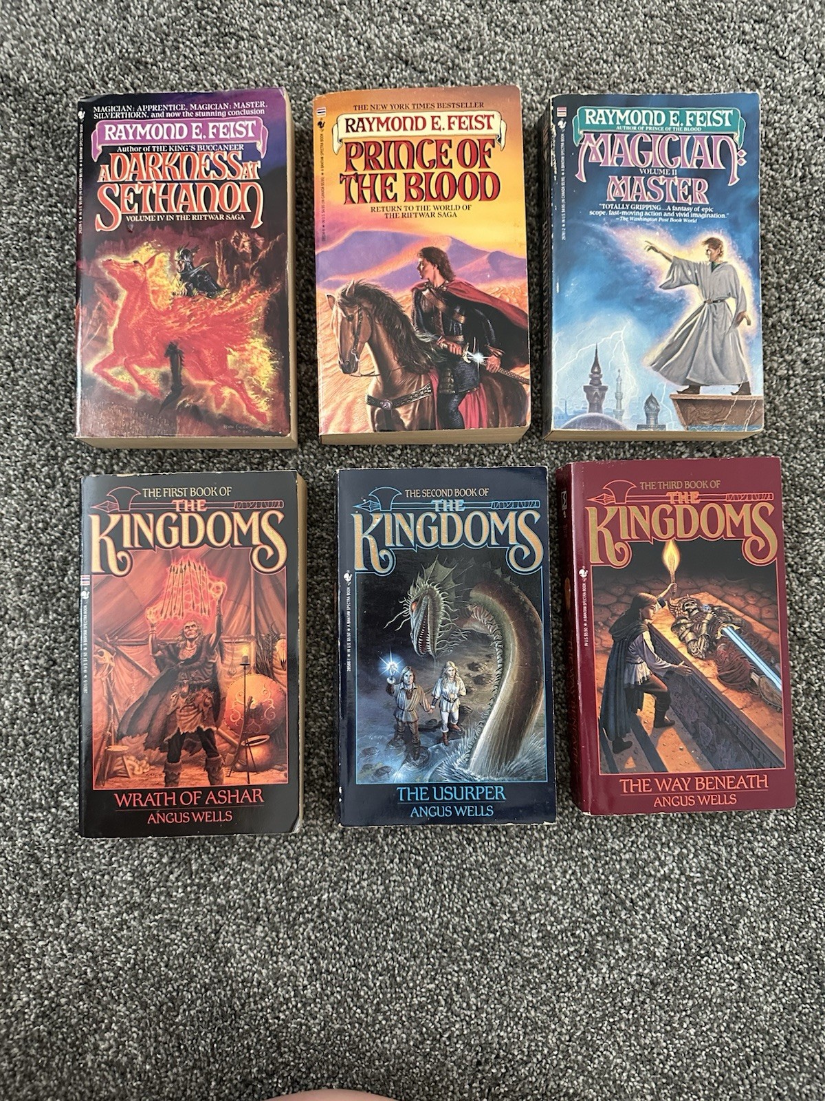 Angus Wells The Complete Kingdoms Trilogy & 3 Riftwar Saga Feist Fantasy Lot PB