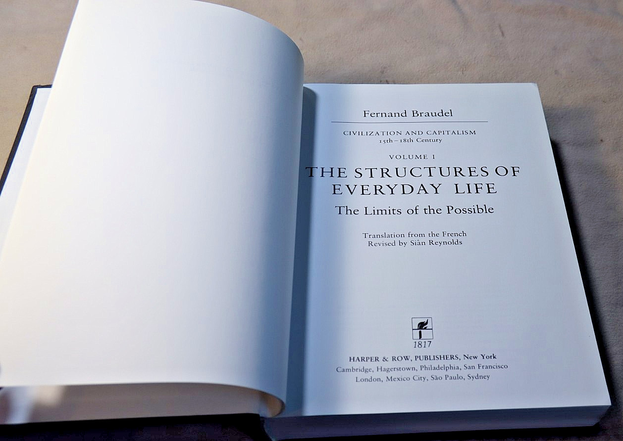 FERNAND BRAUDEL Civilization & Capitalism 15th-18th Century 2-Volumes First Edit