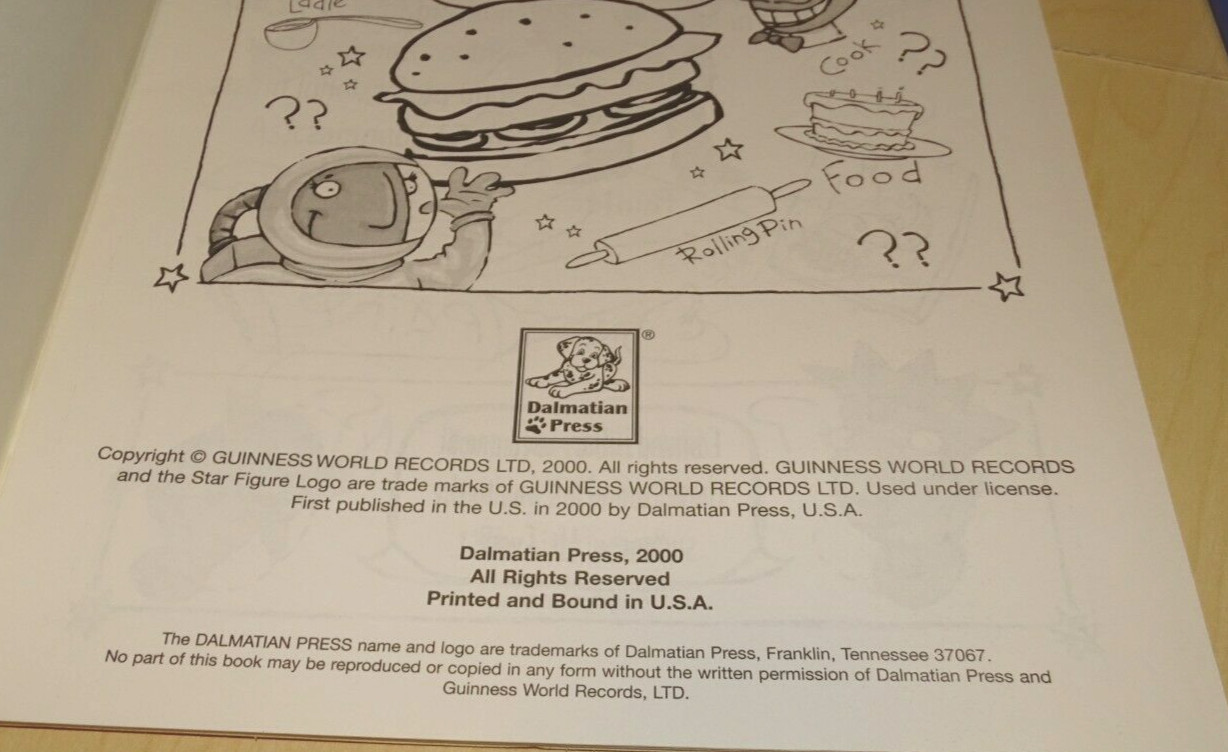 Guinness World Records Activity Book Plus Sticker Fun 2000 Paperback JC