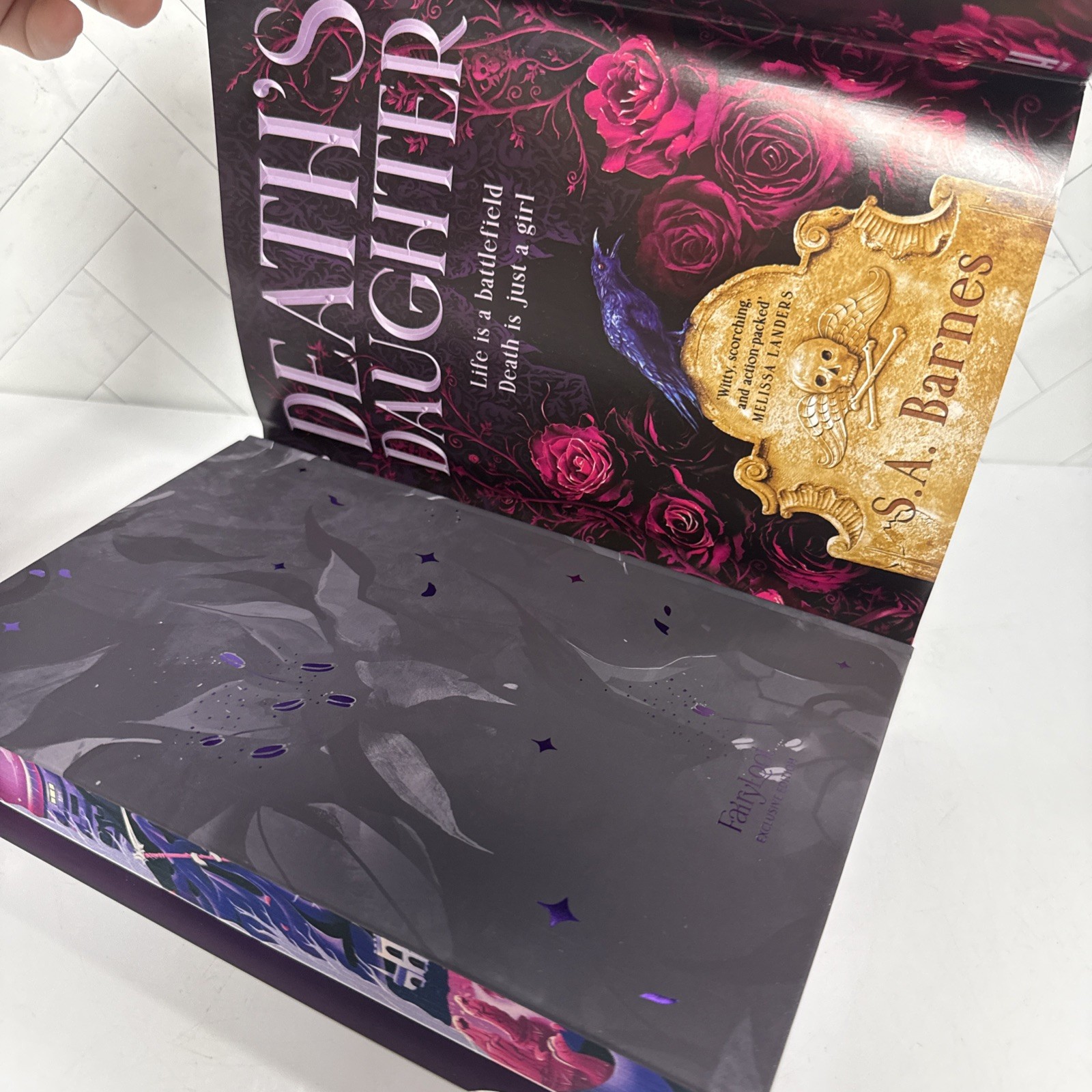 Fairyloot Special Edition Death’s Daughter by S.A. Barnes Sprayed Edges