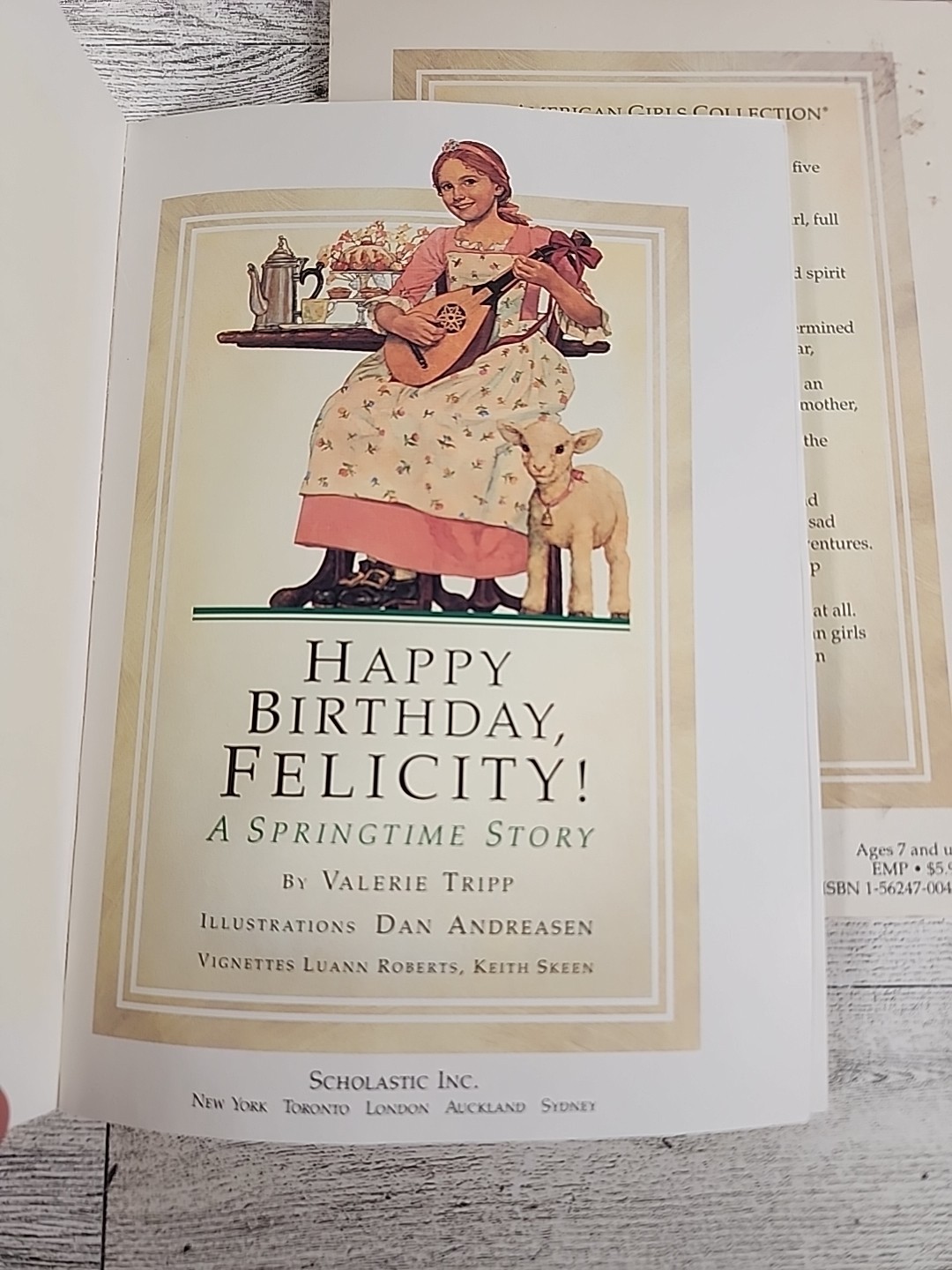 Vintage American Girls Collection 3 Book Lot Felicity 90s Scholastic Inc Dolls