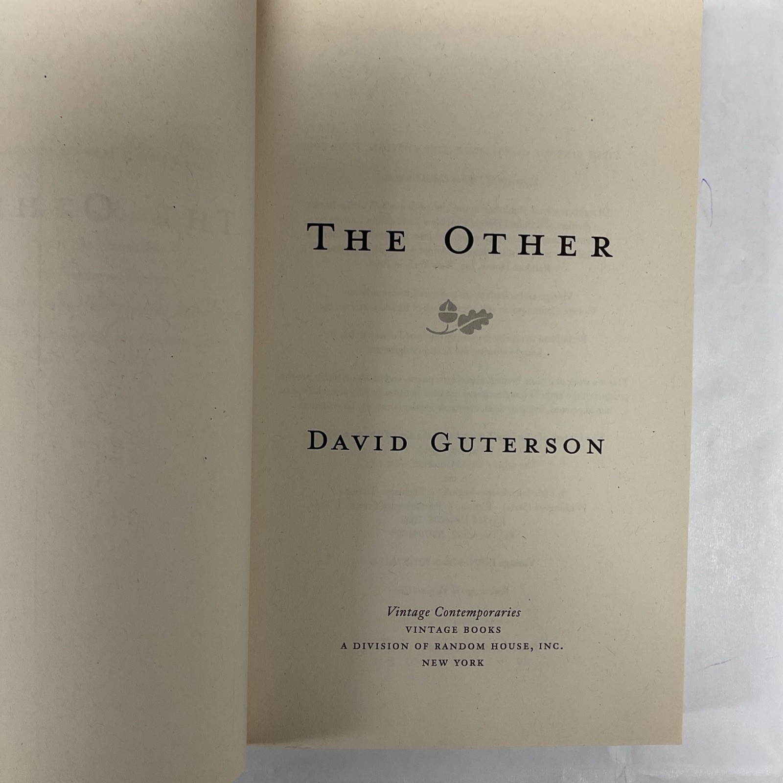 The Other (Vintage Contemporaries)