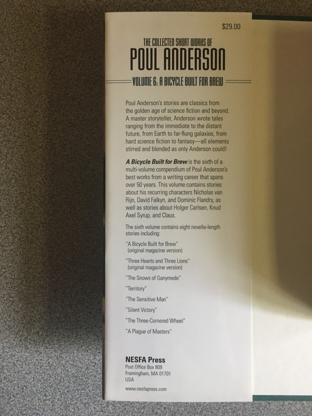 Complete Set: The Short Fiction of Poul Anderson Volumes 1-7, NESFA Press