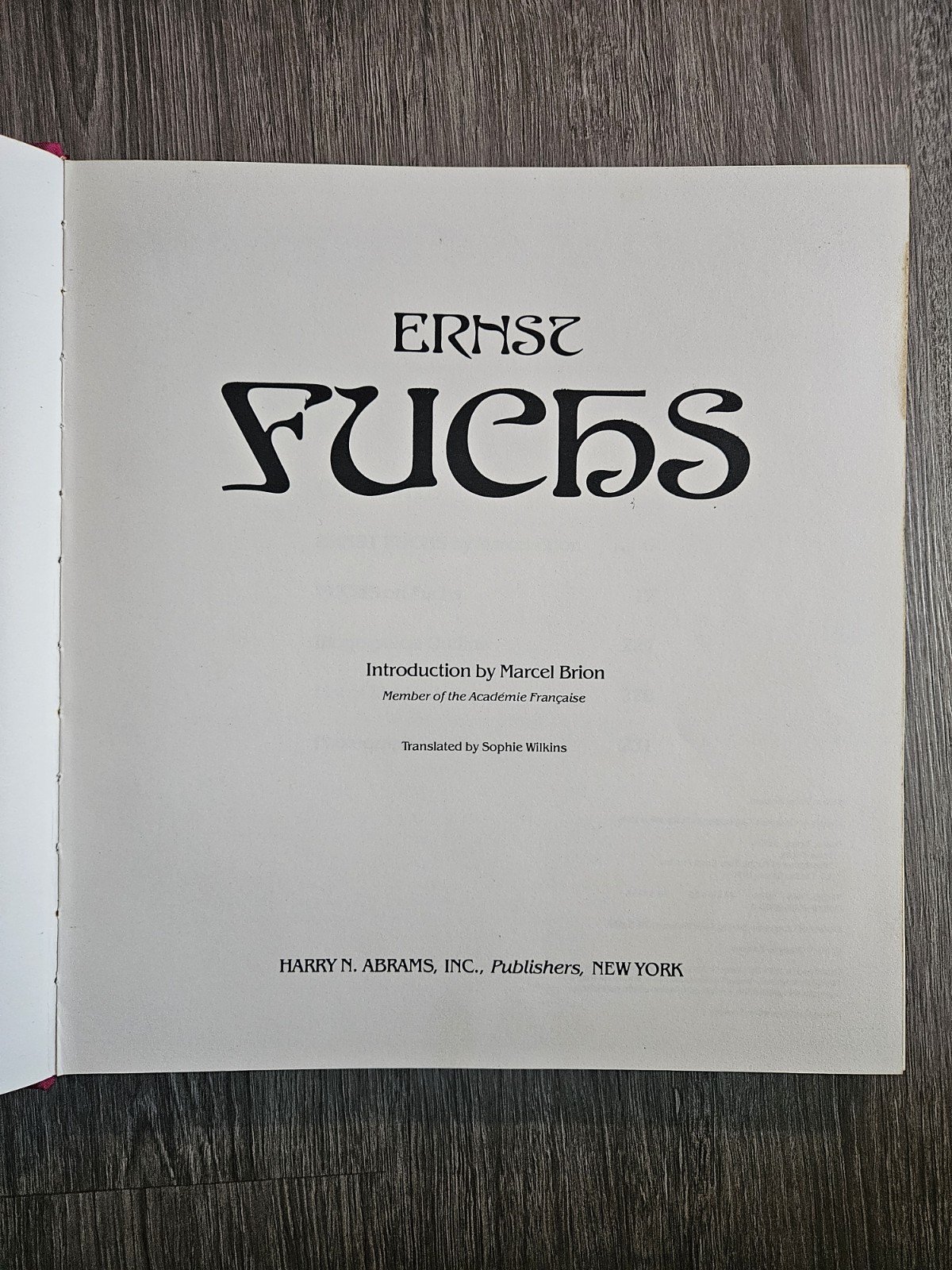 Ernst Fuchs – Harry Abrams Inc., First Edition – English – Artbook