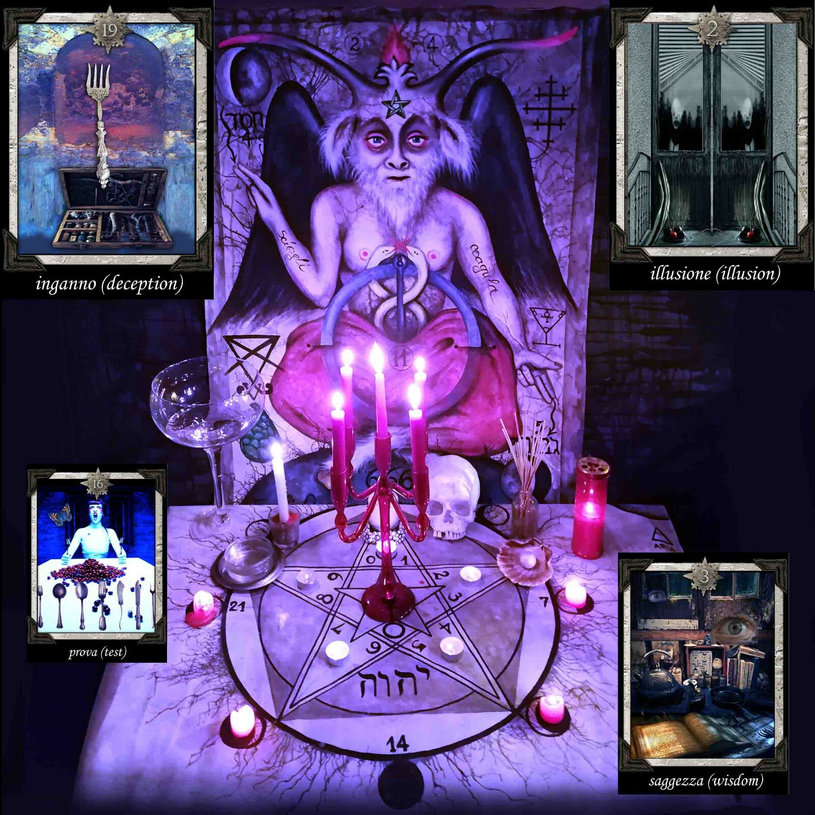 Ask Me Now a Consultation with Eyes Art Tarot Card Deck Cartomancy Tell Fortune