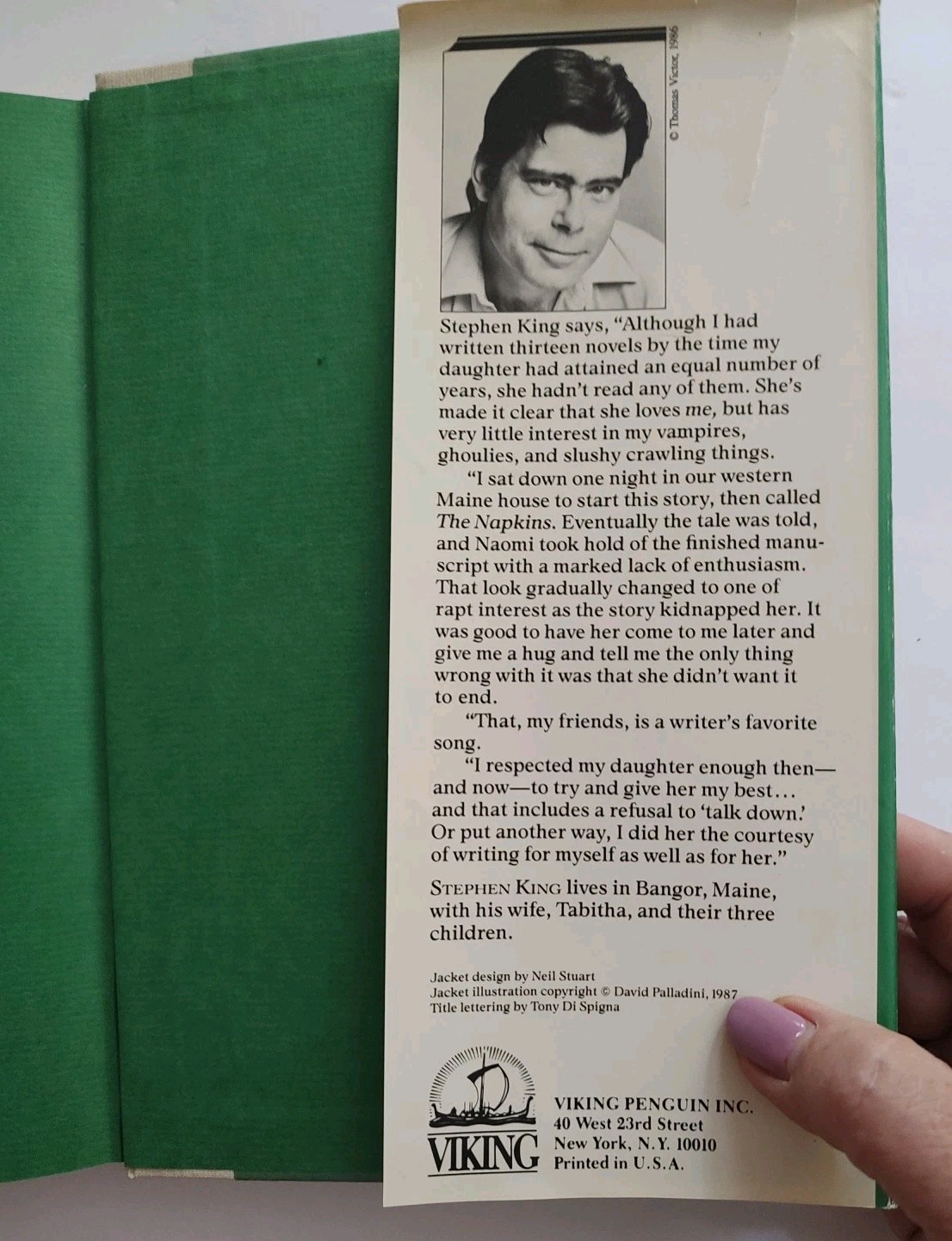 Eyes of the Dragon by Stephen King (1987, HC) ~ First Edition, First Printing