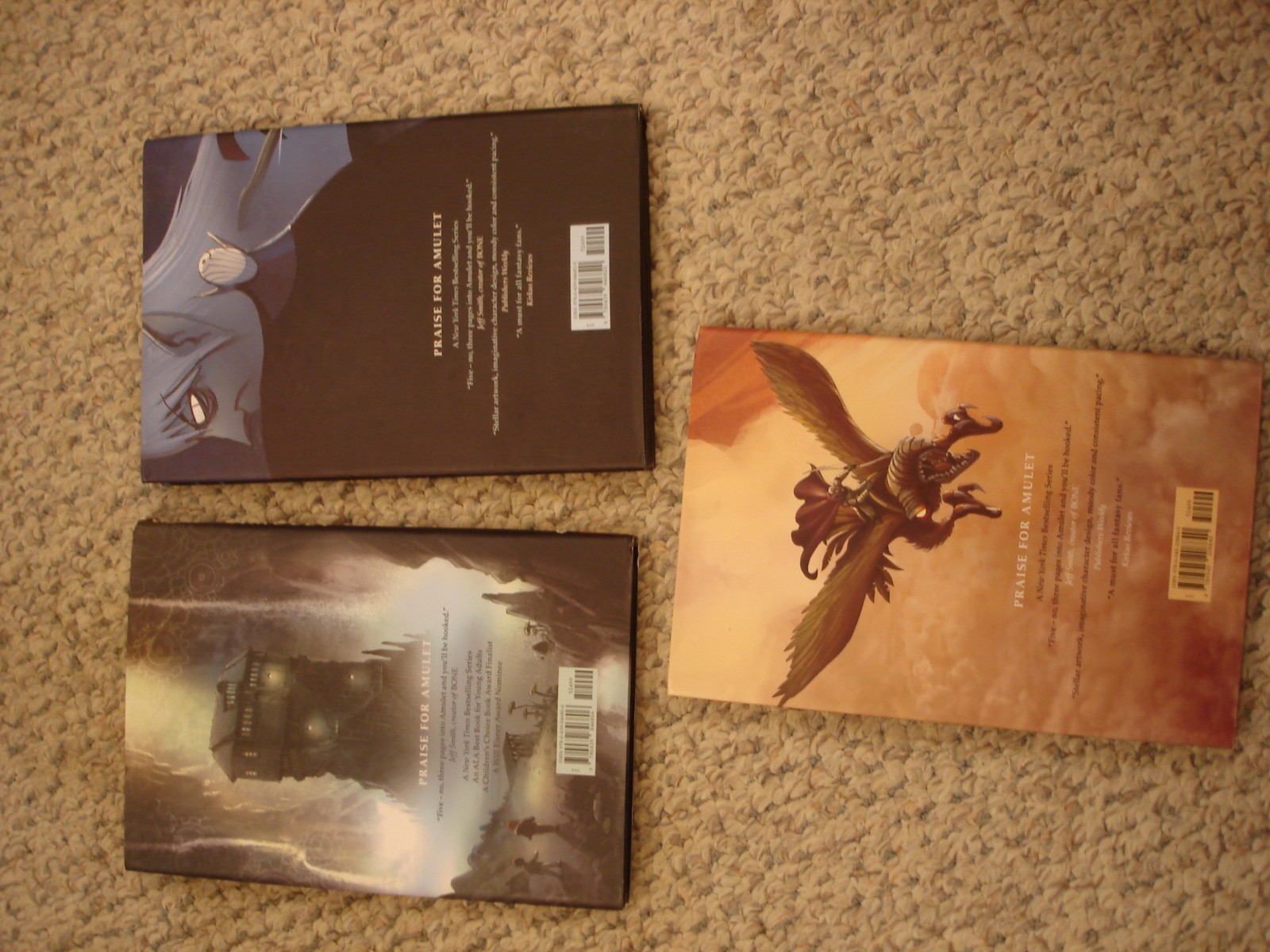 Amulet Kazu Kibuishi lot 3 hardcovers Book One Two Three 2008-2010