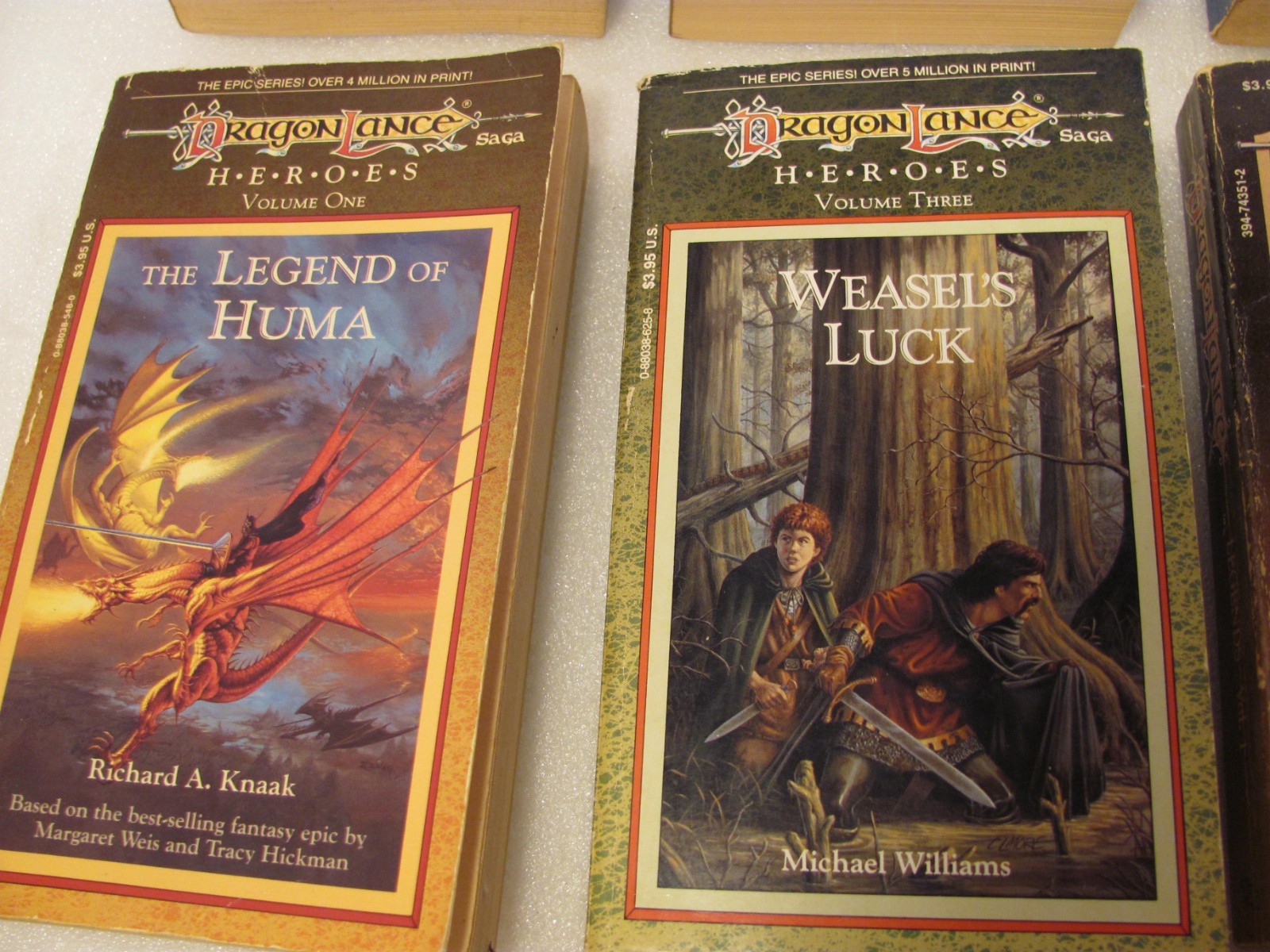 Dragonlance Paperback Book Lot of 10 Vtg Dungeons Dragons TSR Preludes Heroes