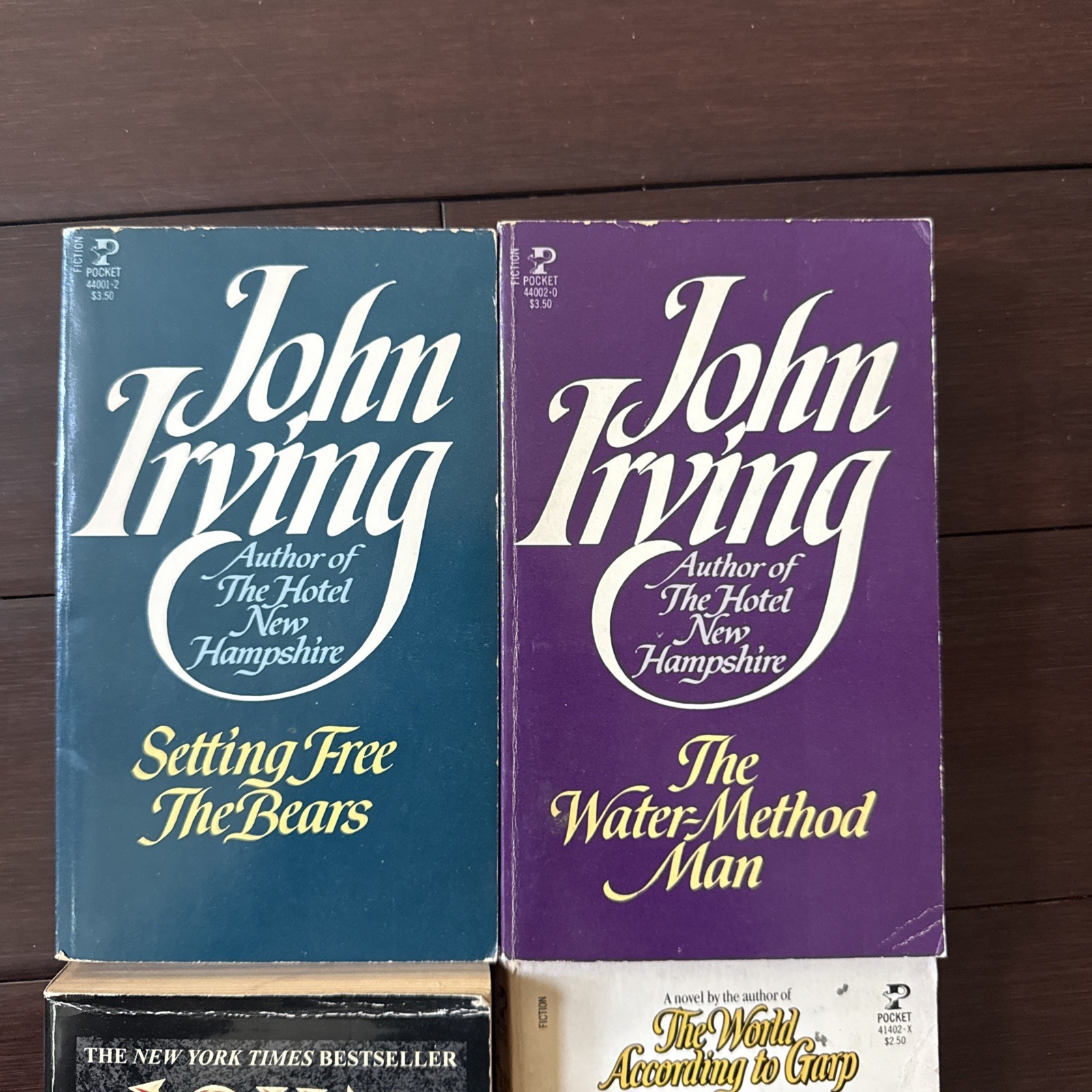 John Irving Lot of 4 Paperback Books (See photos for titles)