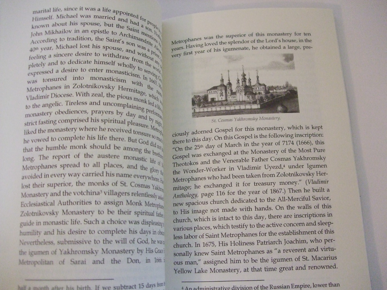 Life and Testament of St. Metrophanes, First Bishop of Voronezh. Orthodox. SALE