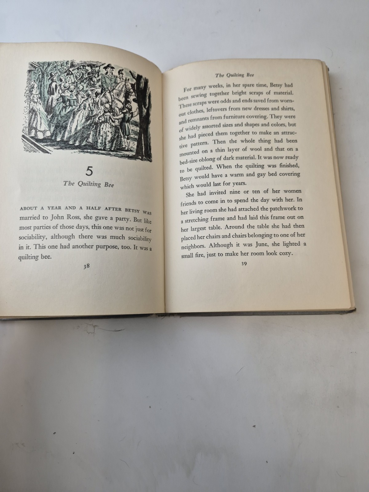 Betsy Ross And The Flag Jane Mayer Hardcover 1952 3rd Printing