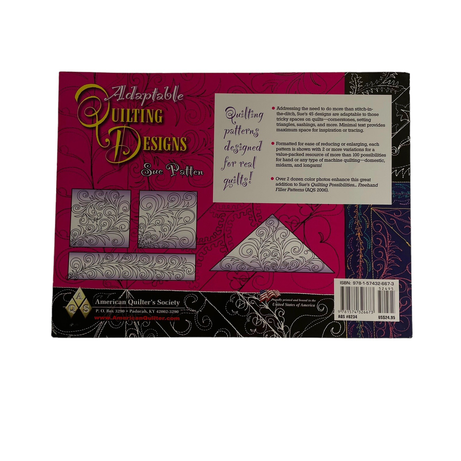 Lot 2 AQS Bundle: Quilting Dot-to-Dot, Adaptable Quilting Designs -DETAILS BELOW