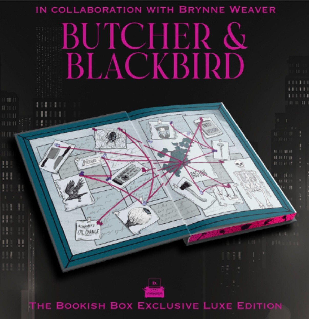 SIGNED Butcher & Blackbird Brynne Weaver BOOKISH HC Stenciled w/ Sticker SEALED