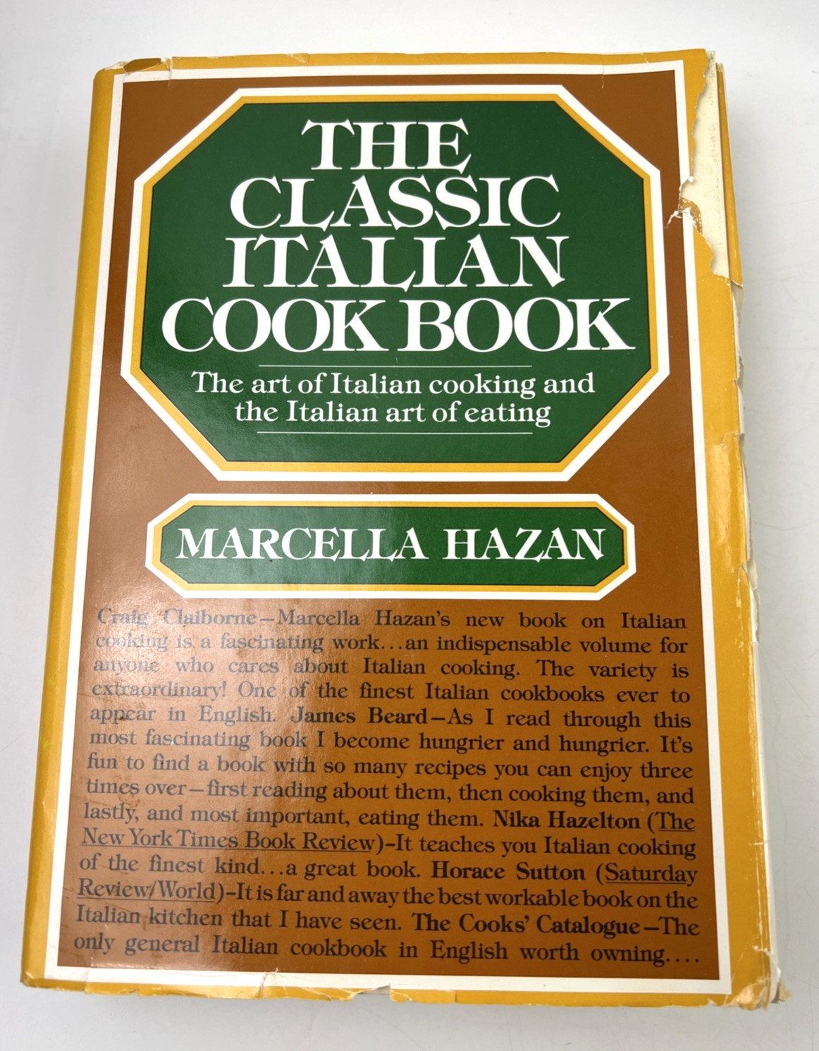 THE CLASSIC ITALIAN COOK BOOK Marcella Hazan Art Of Cooking And Eating 1980