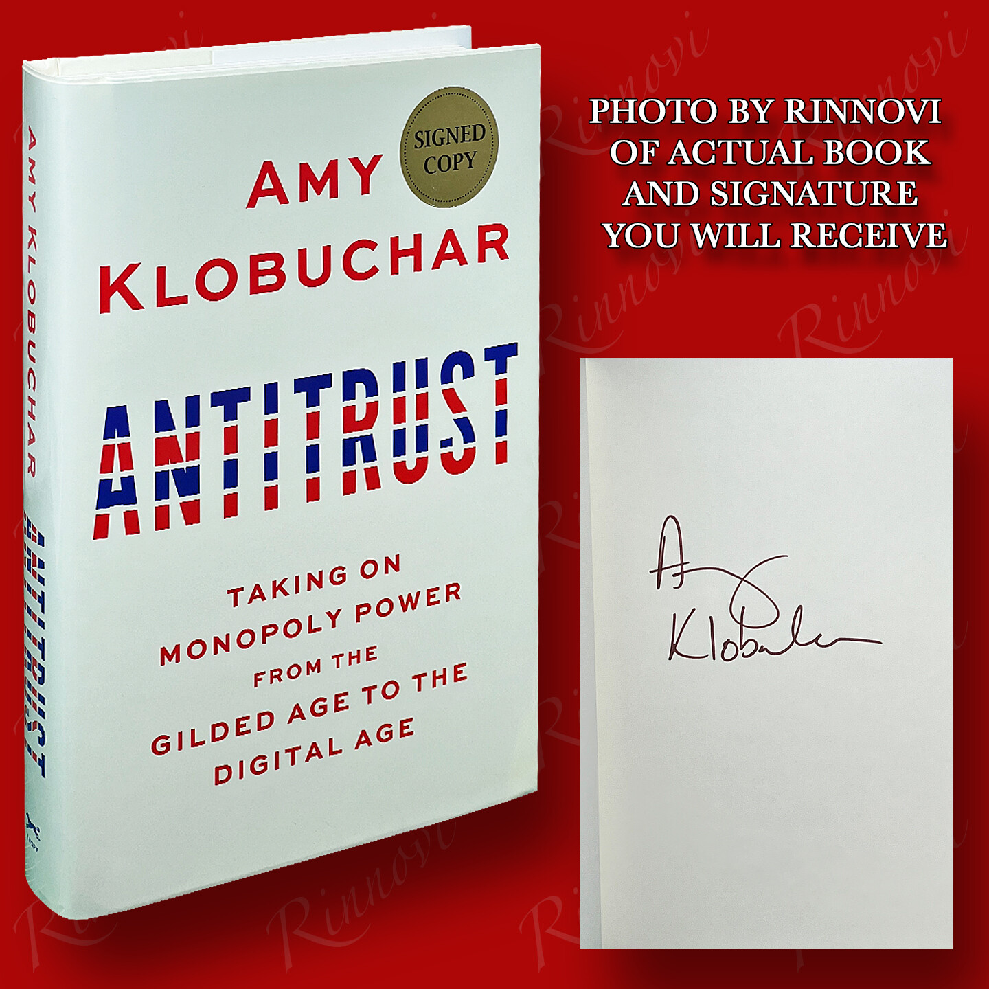 Antitrust SIGNED Amy Klobuchar (2021,HC,1st/1st) BRAND NEW