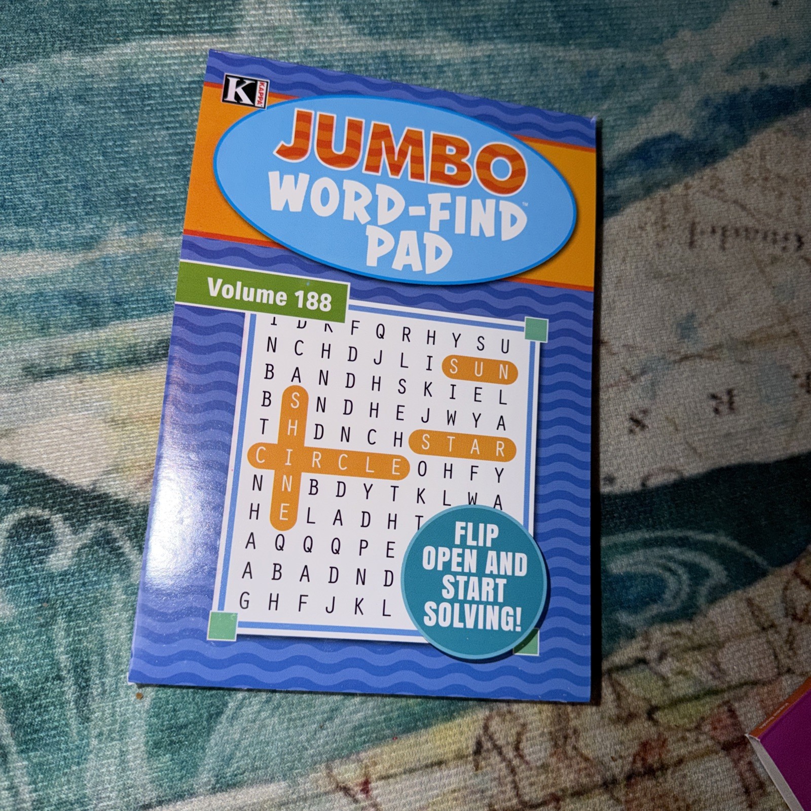 Kappa Jumbo Word Finds 73 Word Puzzles In Books Flip Open Volume # 188 New