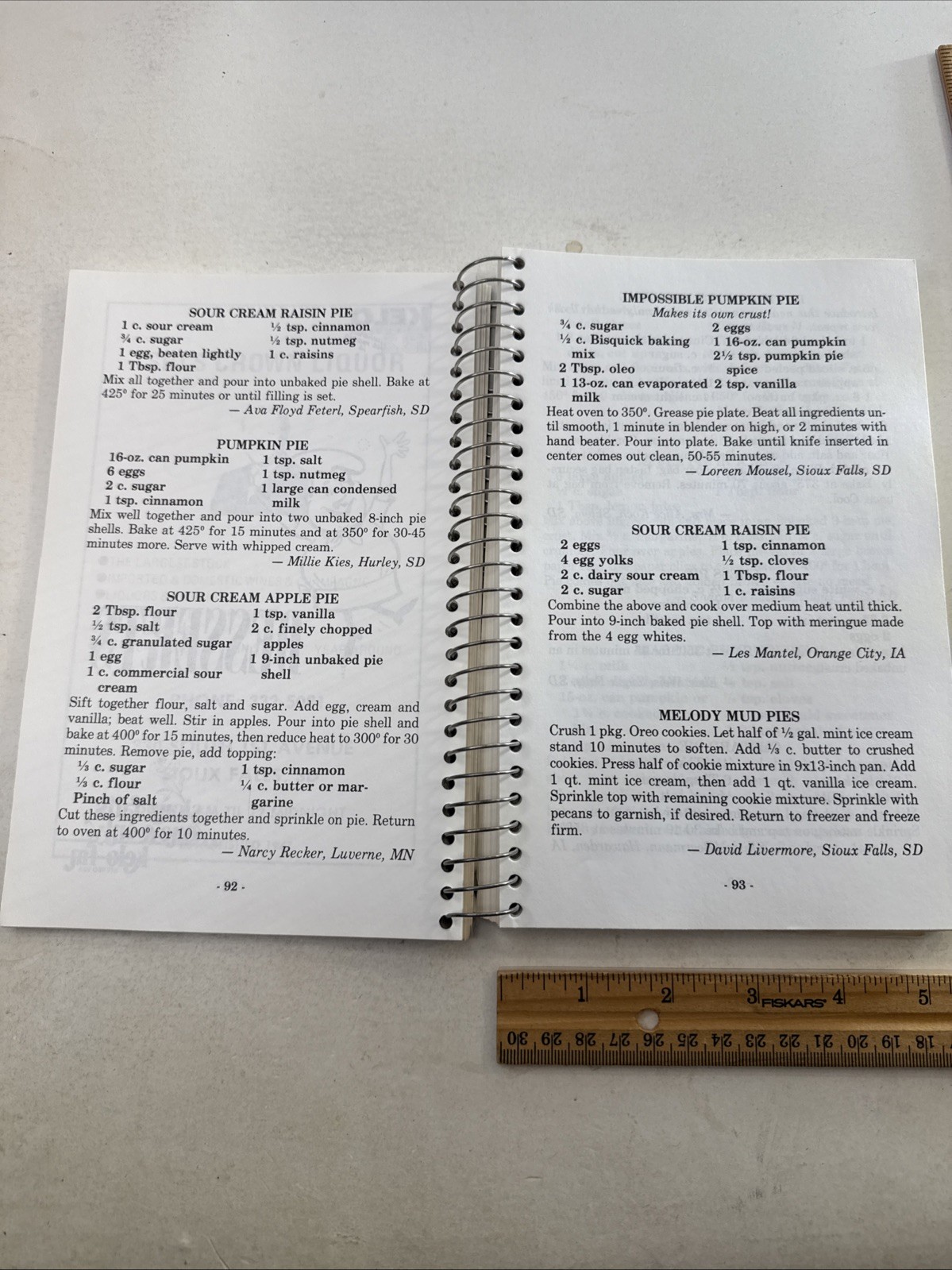 Sioux Falls South Dakota SD Cookbook Vintage 1980s KELO Radio Station Midwestern