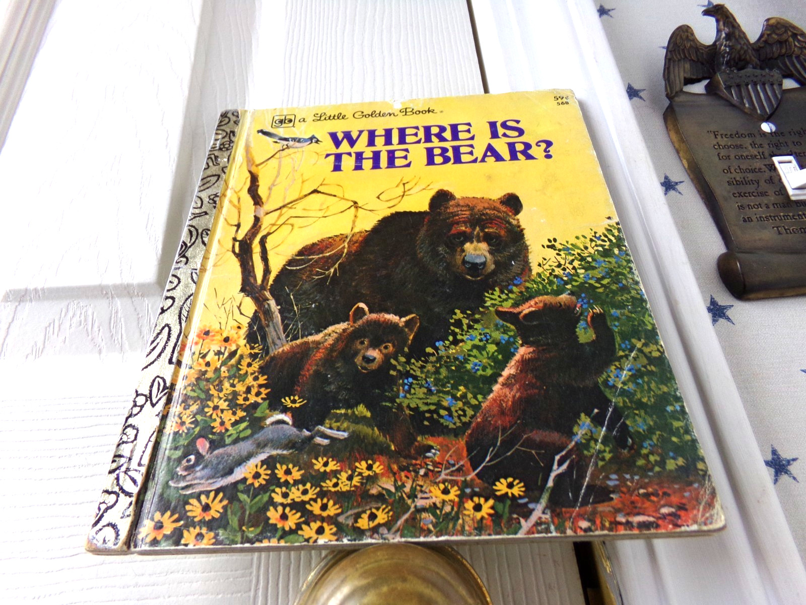 Where is the Bear? Betty Hubka Crawford Vtg A Little Golden Book 1978 1967 568