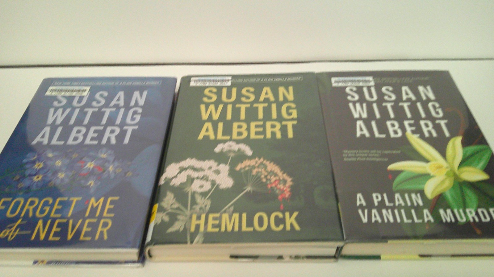 Susan Wittig Albert Assorted Lot of 3 Cozy Mystery Hardcover Books