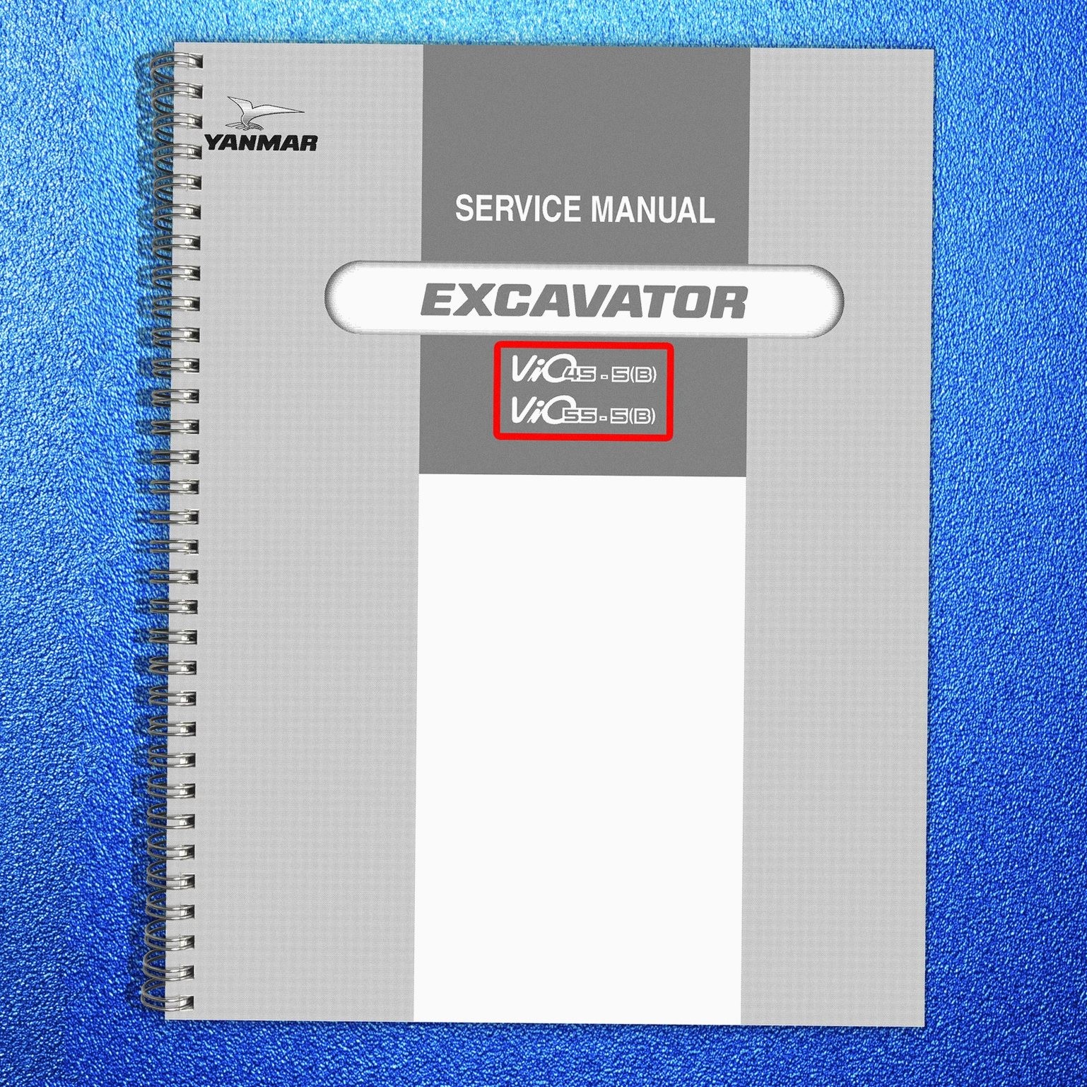 YANMAR ViO 45-5-B 55-5-B Service Manual – FASTENED – COVERED – XL FOLDOUT PAGES