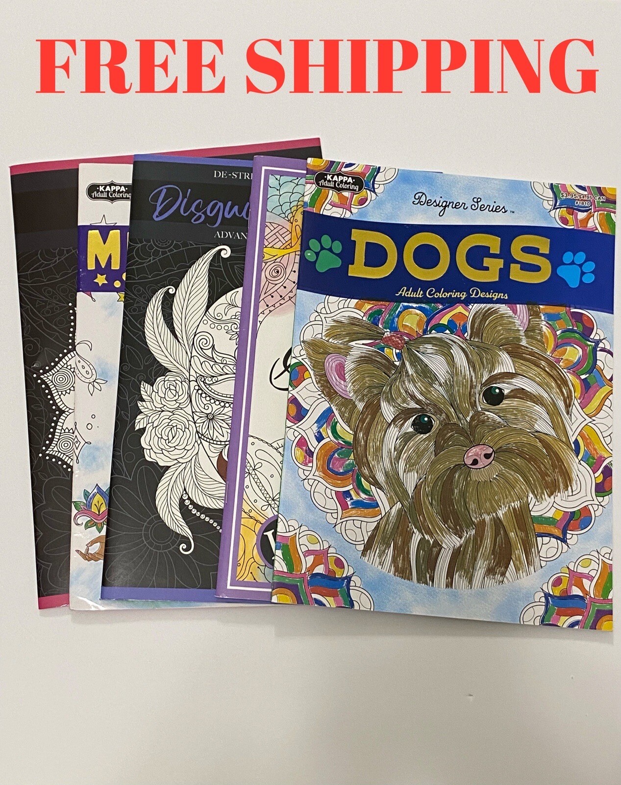 Mindful Mandalas: Depression & Anxiety Adult Coloring Books 5pk