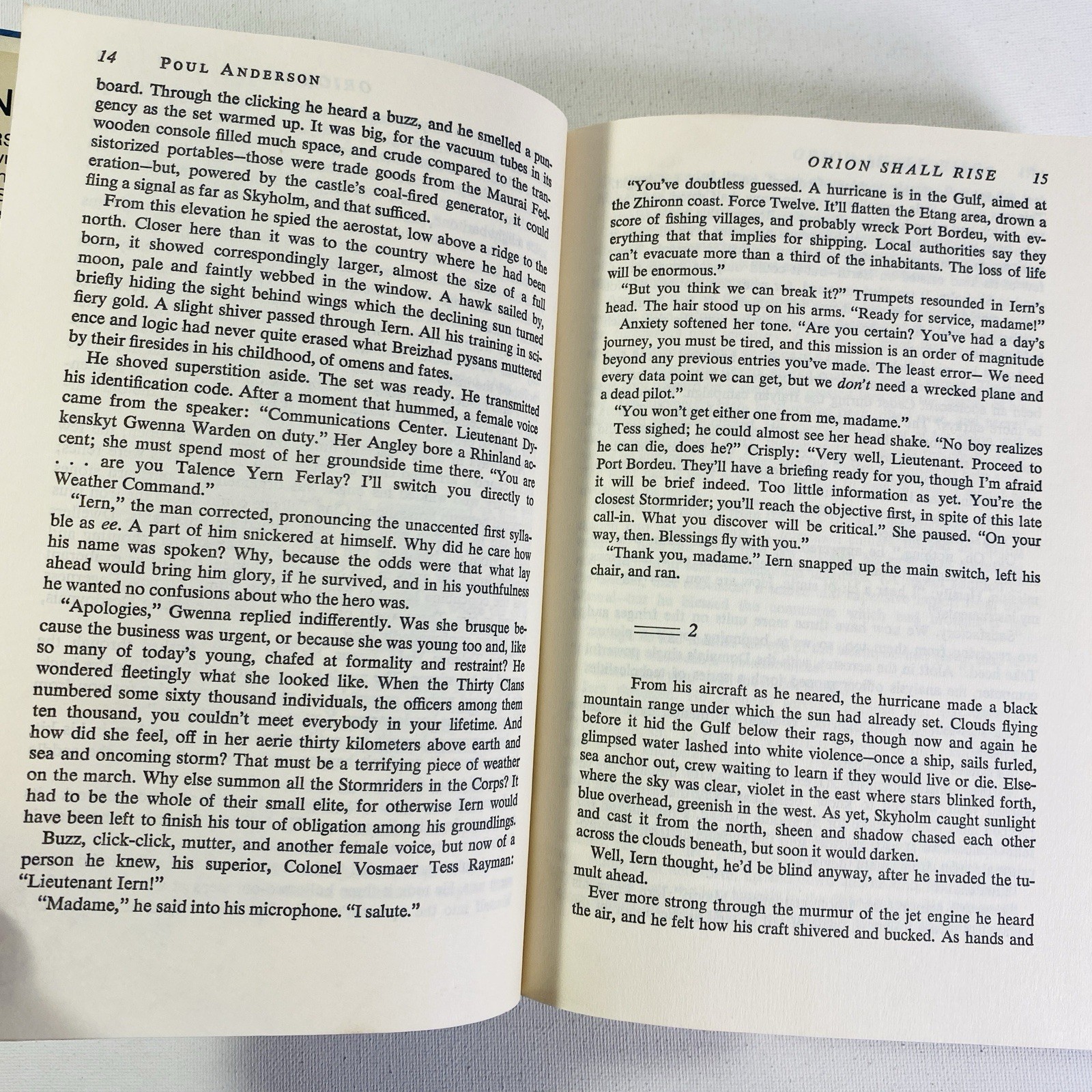 Orion Shall Rise by Paul Anderson (1983, Hardcover)
