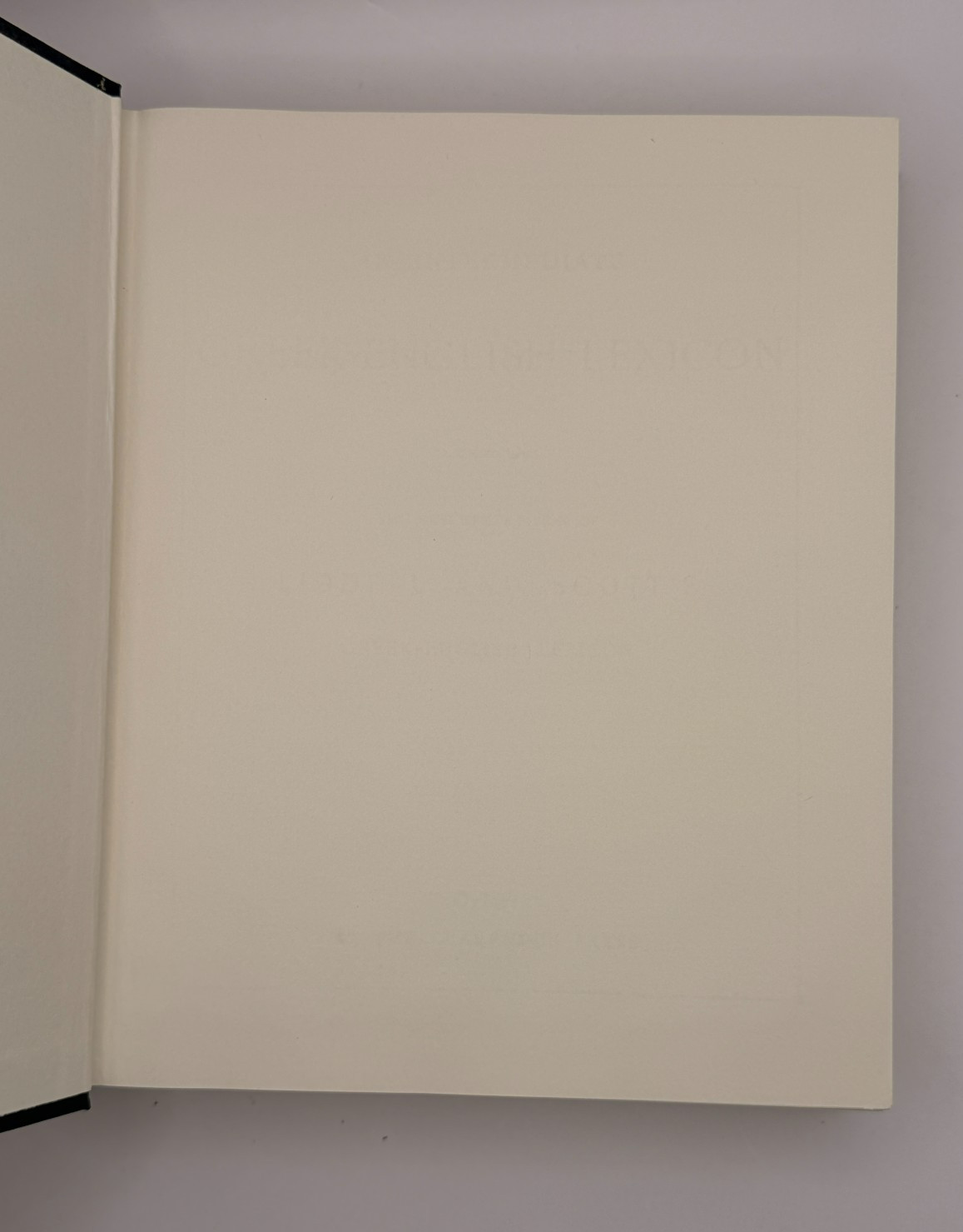An Intermediate Greek-English Lexicon Liddell Scott Oxford Hardcover 1986 Middle