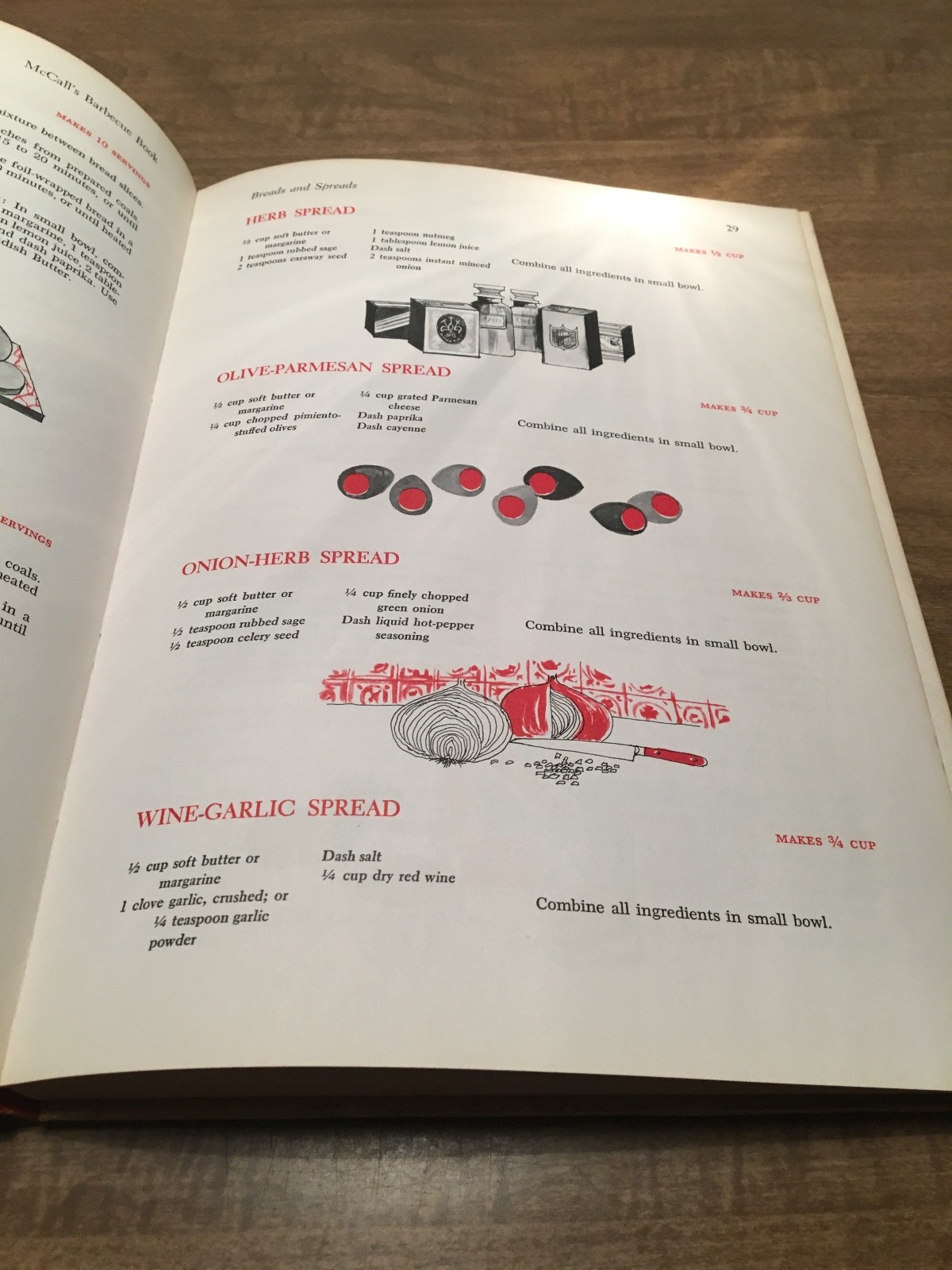 McCall’s BARBECUE COOKBOOK 300 Illustrated Recipes 132 Pages 1st Hardcover 1965