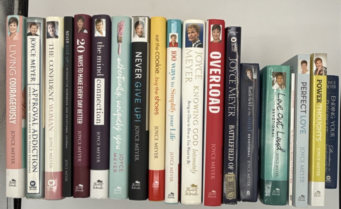19 Books by Joyce Meyer, 14 Hardcover & 5 Paperback, B142