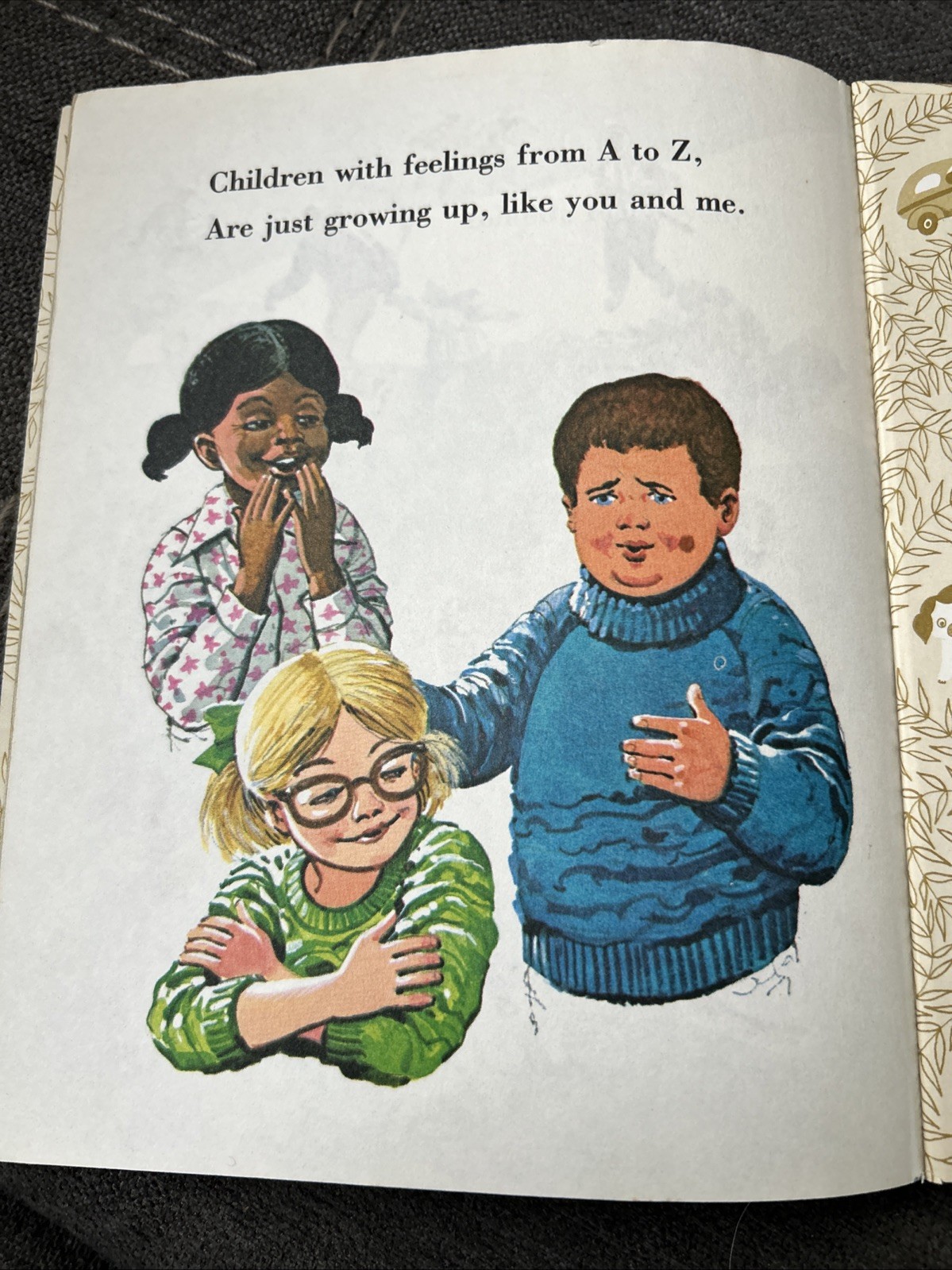 FEELINGS From A to Z by Pat Visser. A Little Golden Book. 1979 1st Edition