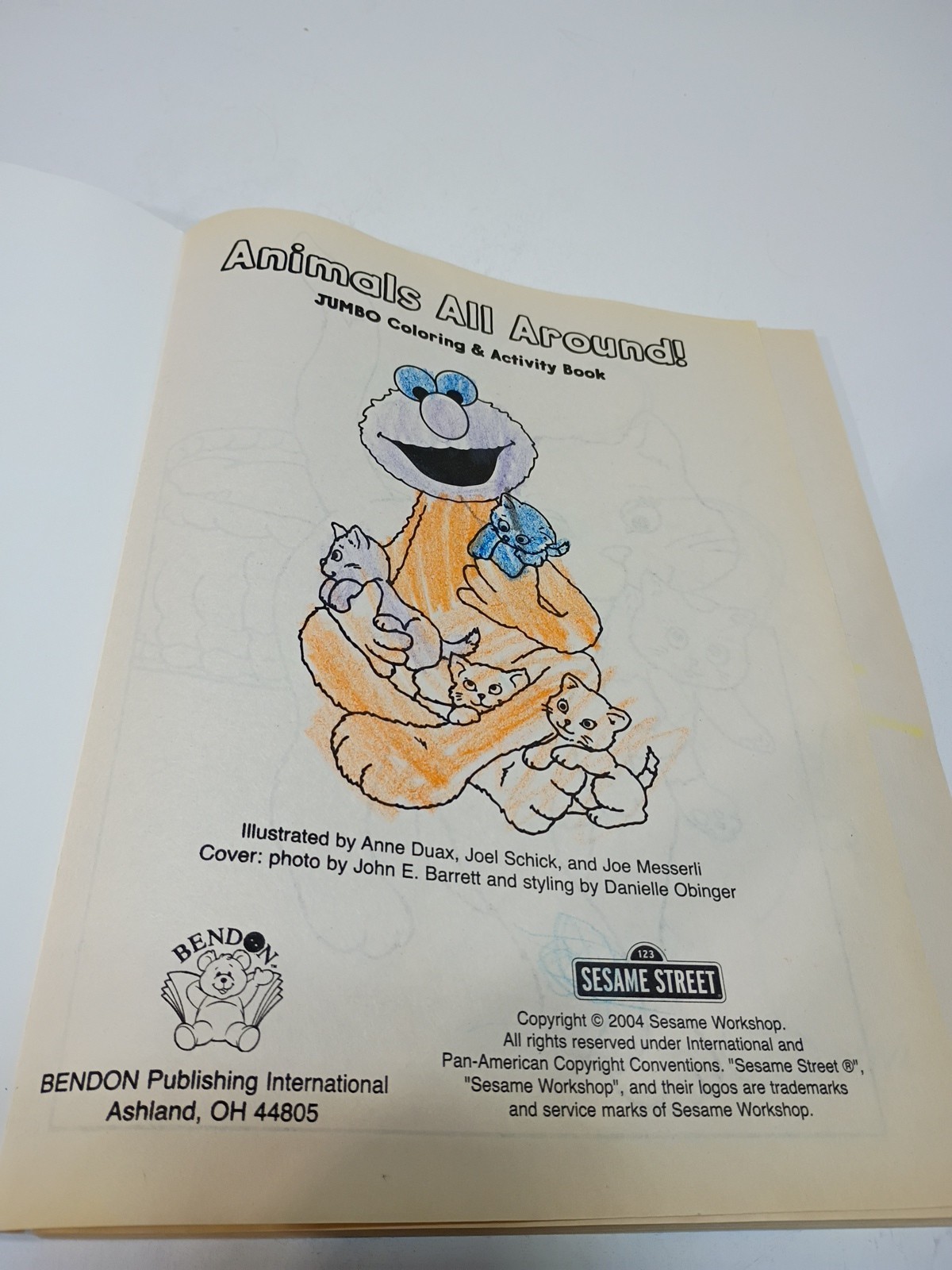 Sesame Street Animals All Around Jumbo Coloring Activity Book