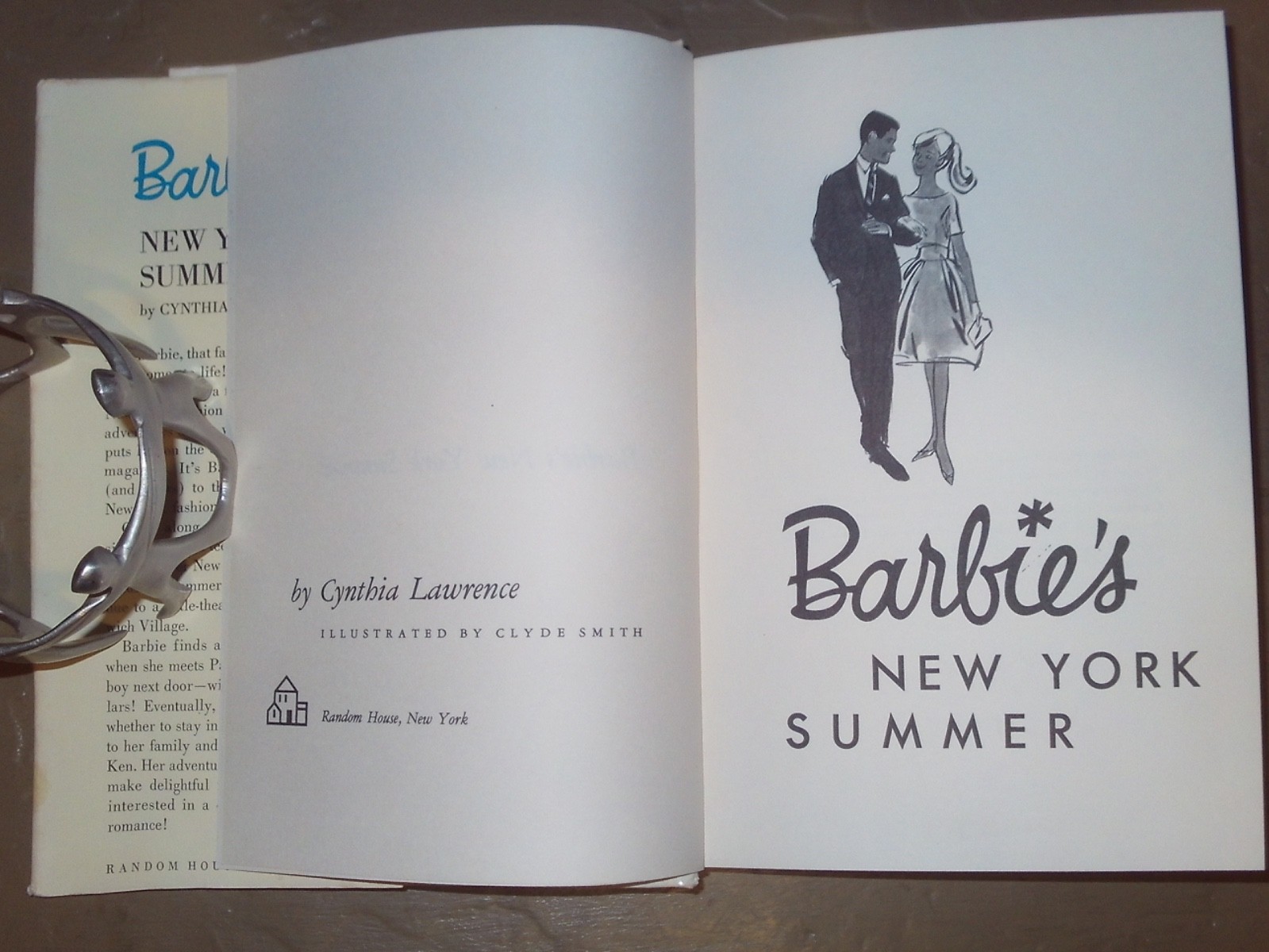 BARBIE’S NEW YORK SUMMER 1ST EDITION LAWRENCE HARDCOVER W/DUST JACKET VF/NM 1962