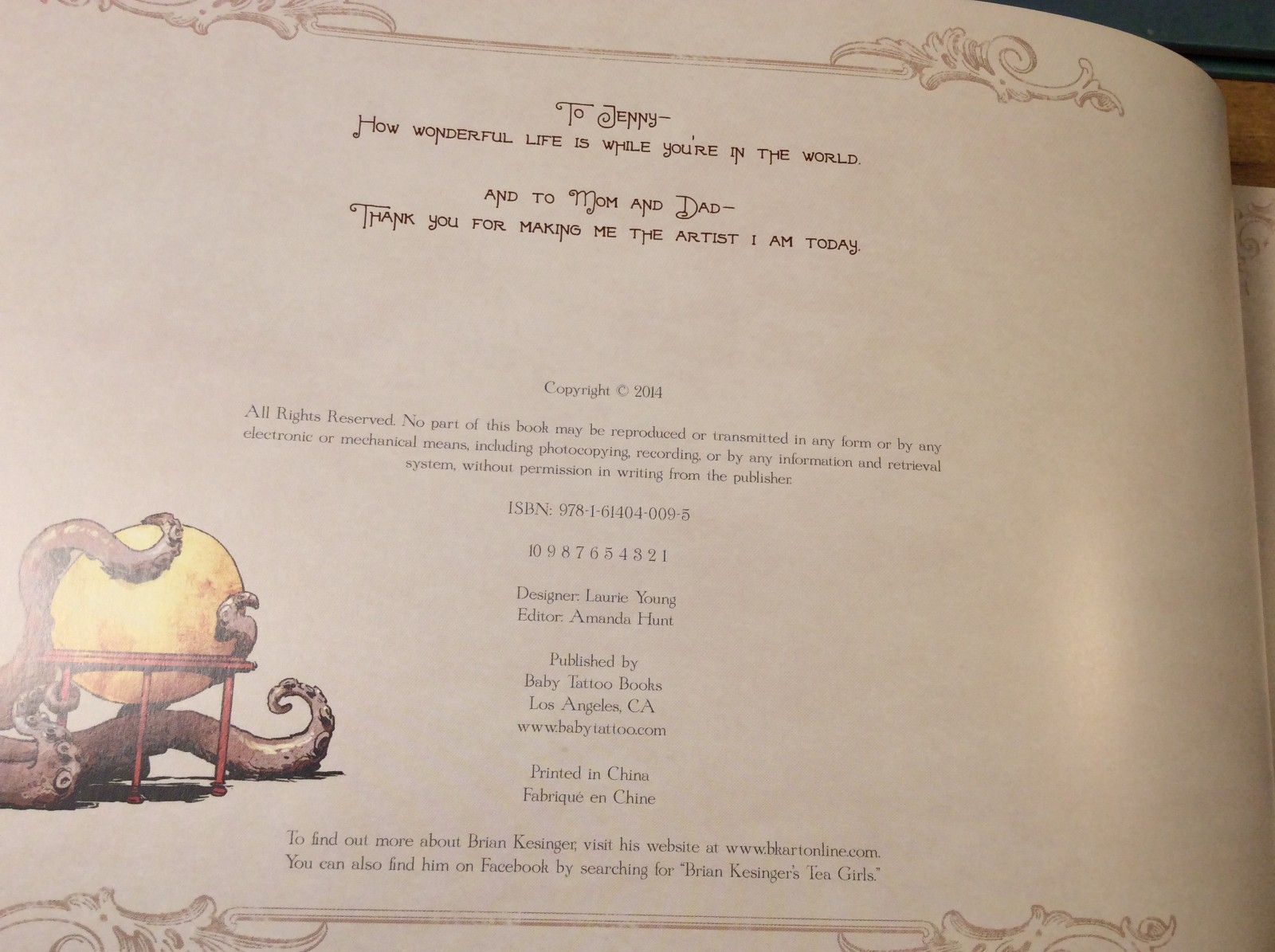 Walking and Traveling With Your Octopus, Both SIGNED Brian Kesinger, HCs 1st/1st
