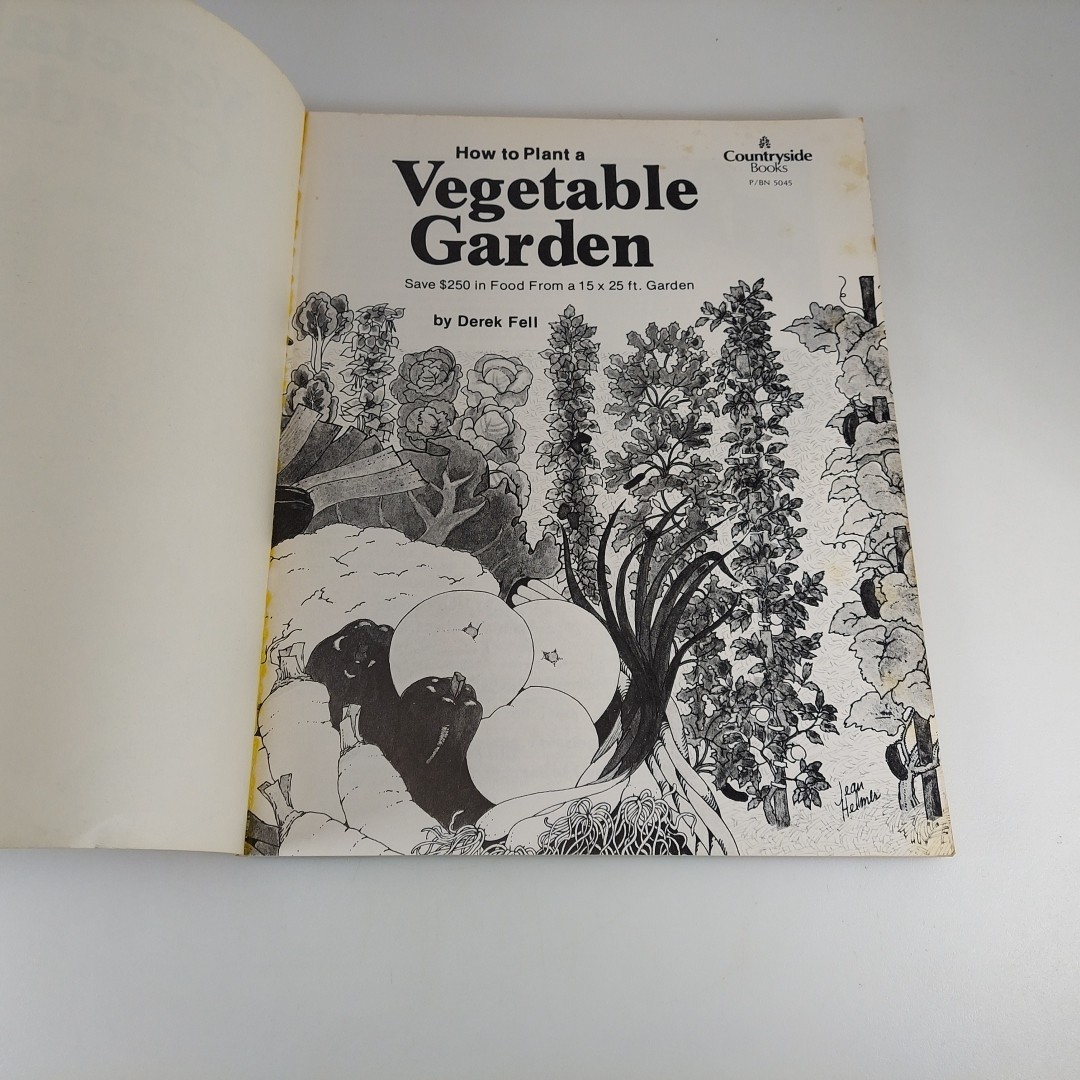 How To Plant A Vegetable Garden Derek Fell Countryside Books 1975 Illustrated PB