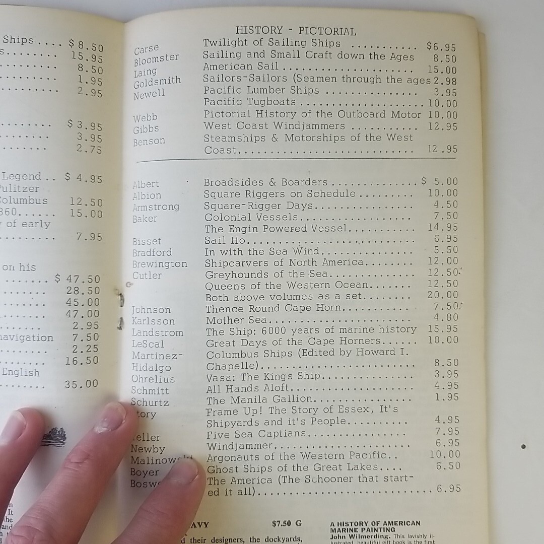 Nice Vintage 1969 Book Shelf Sea Life BOOK Catalog – 34 Pages