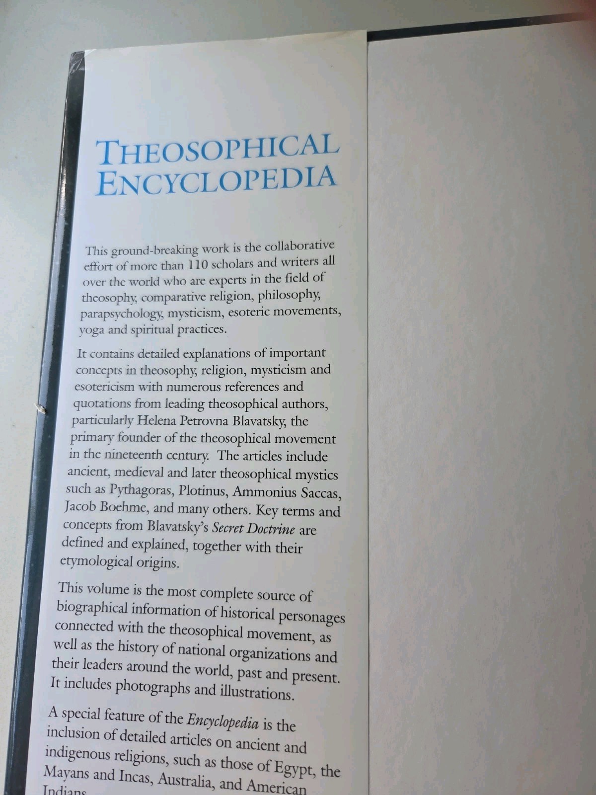 RARE Theosophical Encyclopedia Hardcover Book 2006 Philippines HARD TO FIND