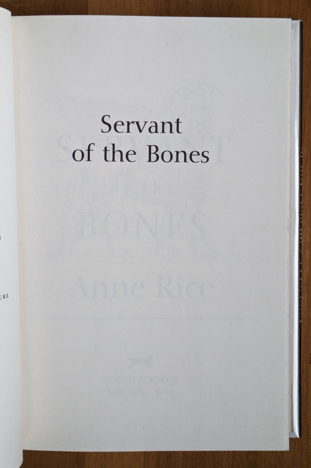 SIGNED: Memnoch the Devil: The Vampire Chronicles by Anne Rice 1995 Unread
