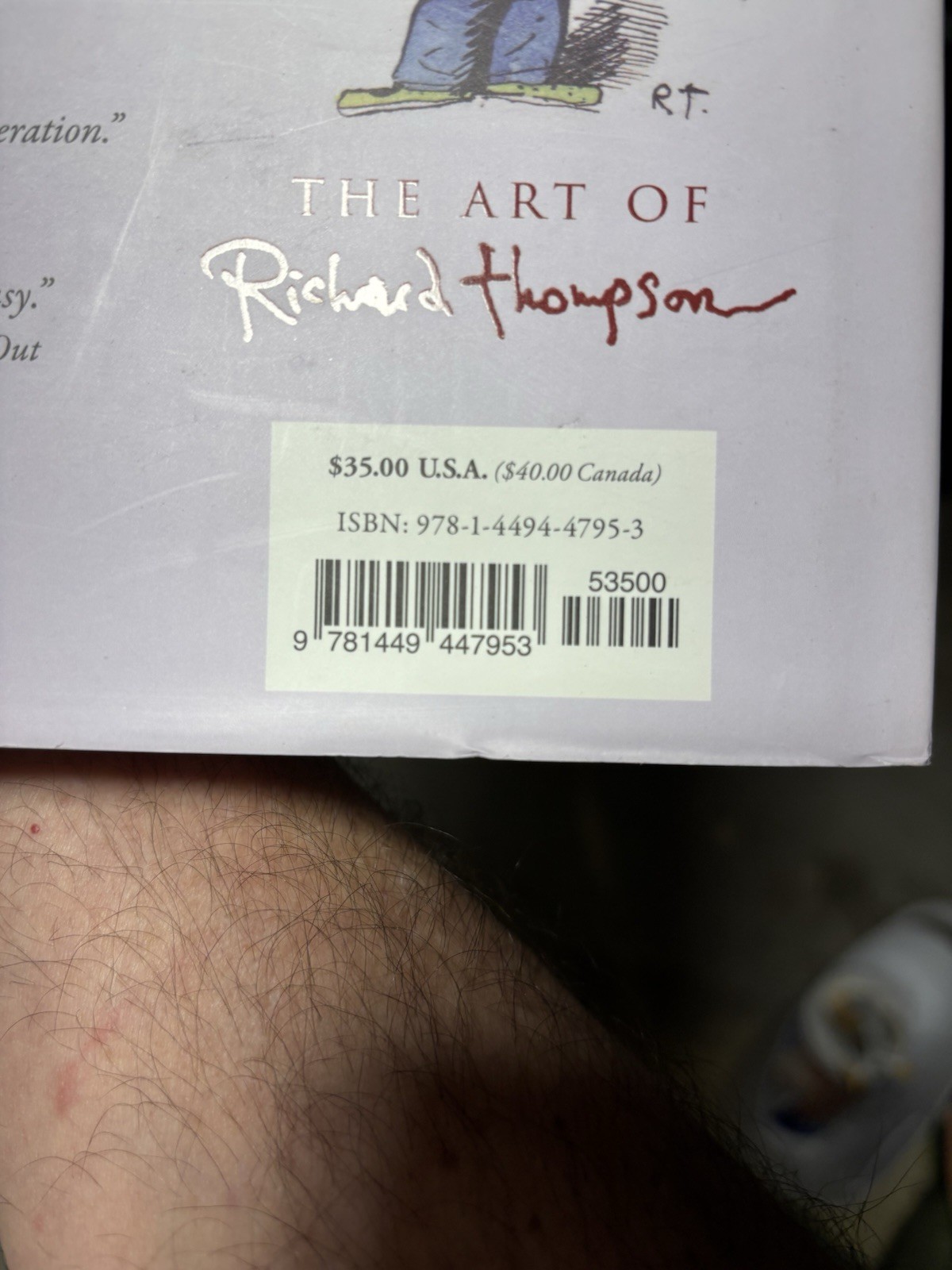 THE ART OF RICHARD THOMPSON By Bill Watterson & Nick Galifianakis – Hardcover