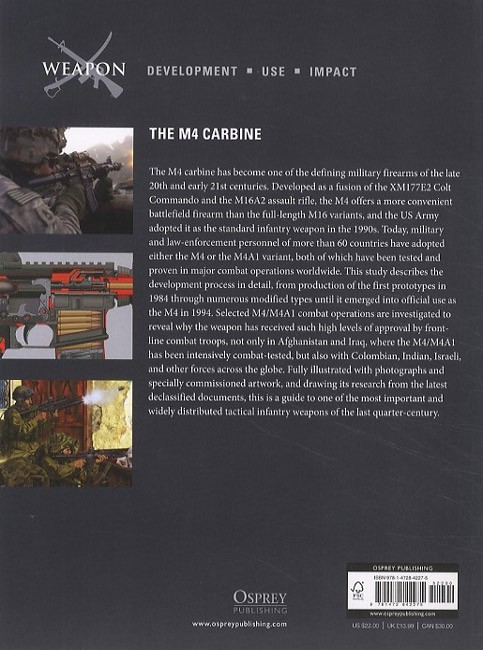 M4 Carbine by Chris McNab (2021, Trade Paperback)