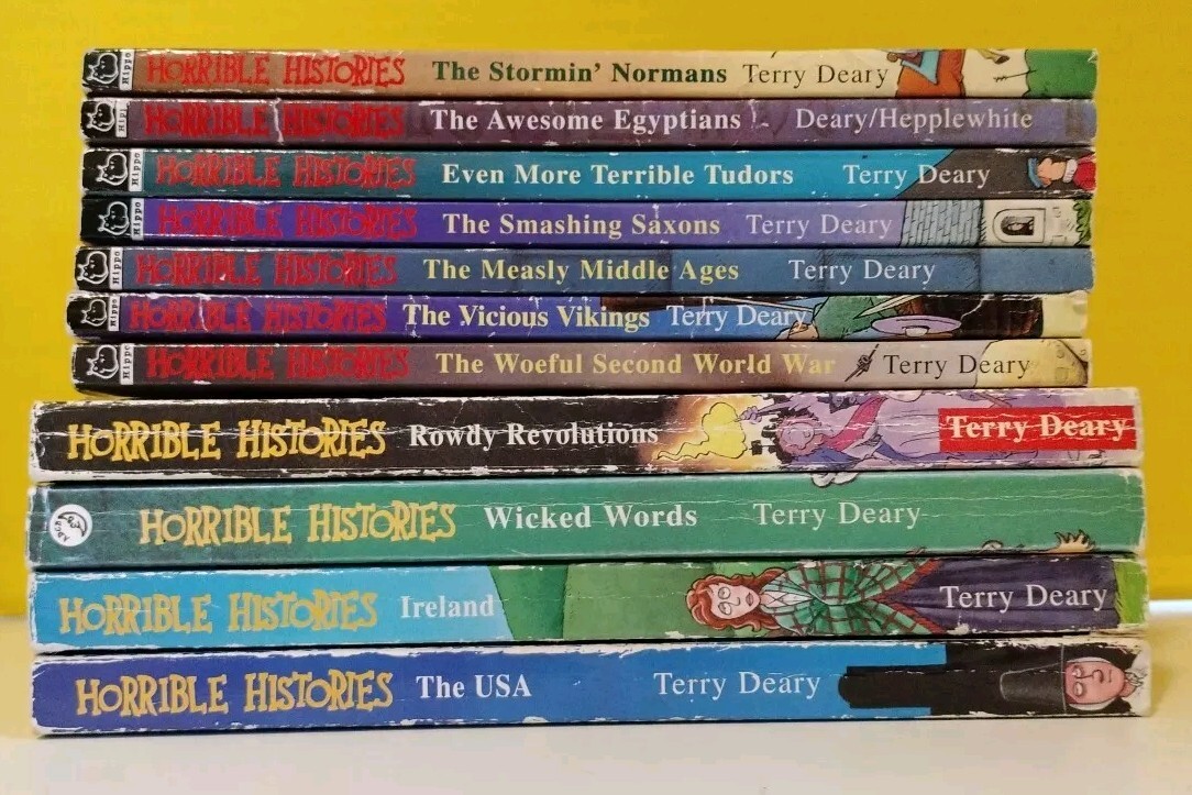 HORRIBLE HISTORIES x11 by Terry Deary PB Scholastic vintage 1990’s & 2000’s