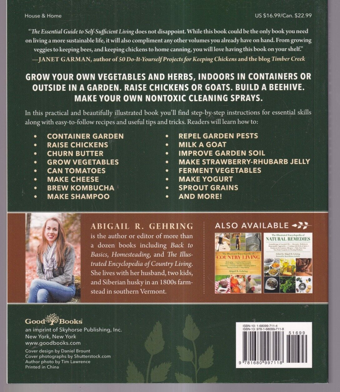 THE ESSENTIAL GUIDE TO SELF-SUFFICIENT LIVING: By Abigail R. Gehring 2021 TPB)K8