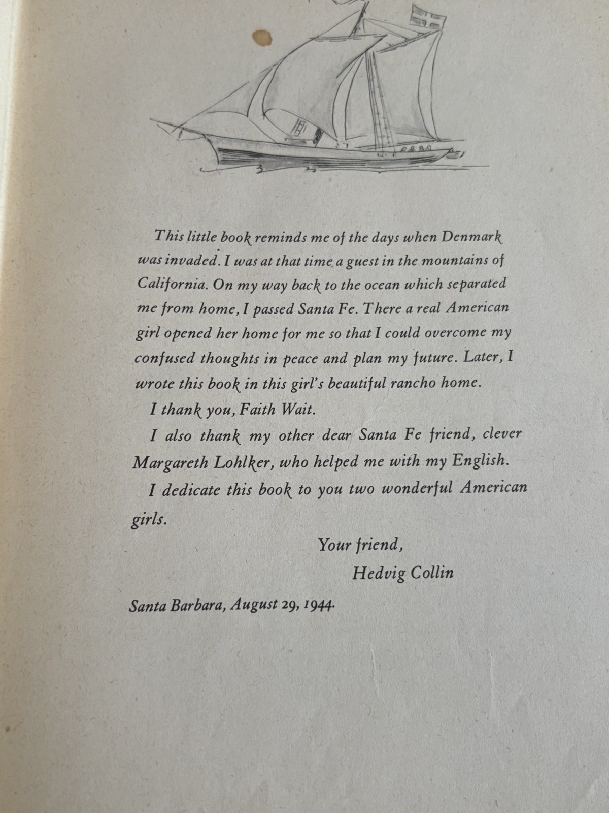 Vintage Hedvig Collin 1945 Wind Island Viking Press Children’s Hardcover 1st Ed