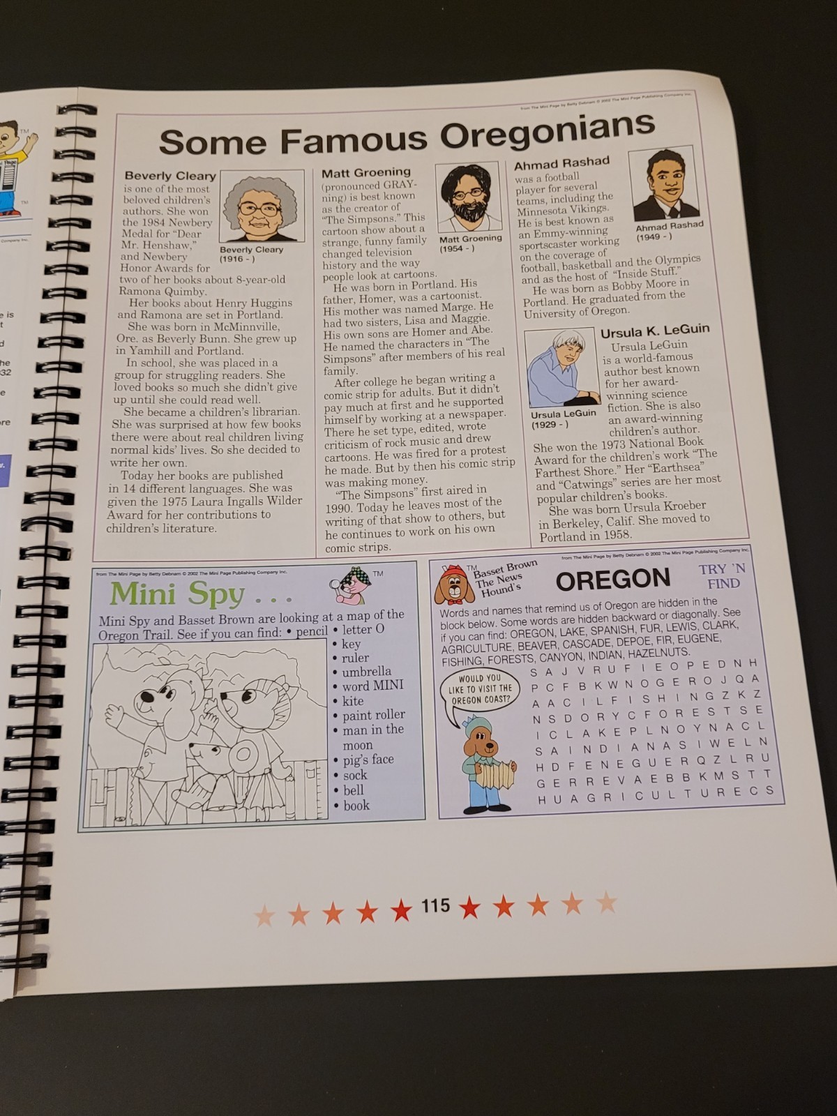 The Mini Page Book Of States By Betty Debnam – Spiral Bound