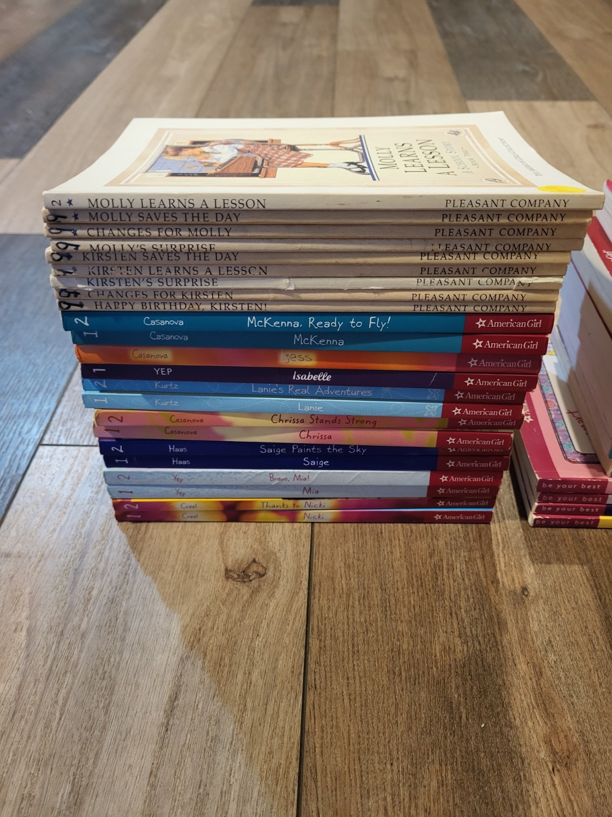 Lot Of 37 Various American Girl Books Beforever Kristen Molly Saige And More