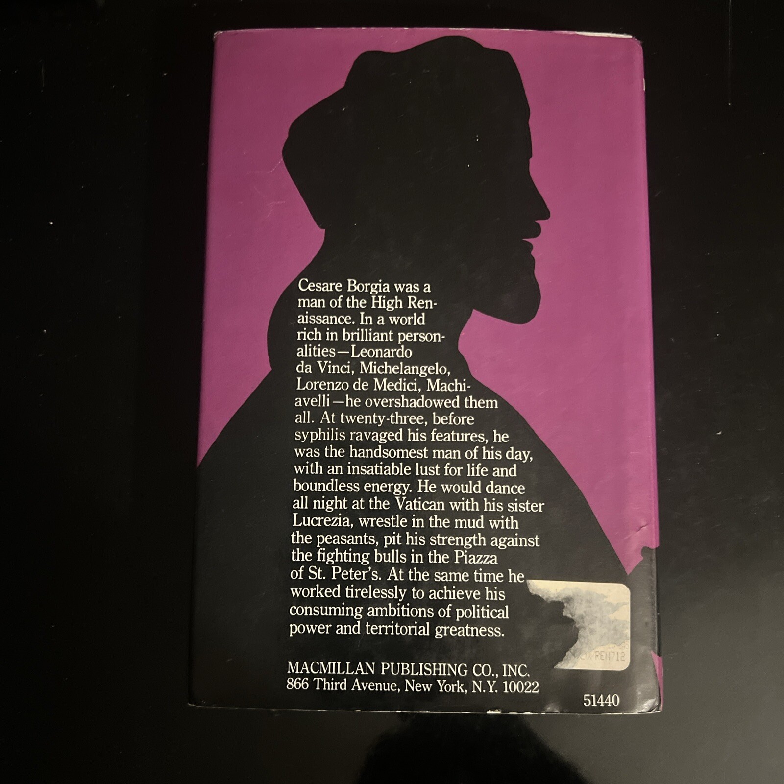 (First American Edition) 1976 HC Cesare Borgia, His Life and Times by Bradford..