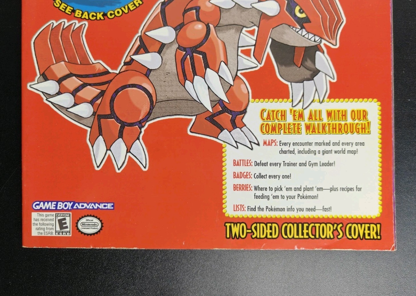 Pokemon Ruby and Sapphire Official Trainer’s Strategy Guide Brady Games GBA